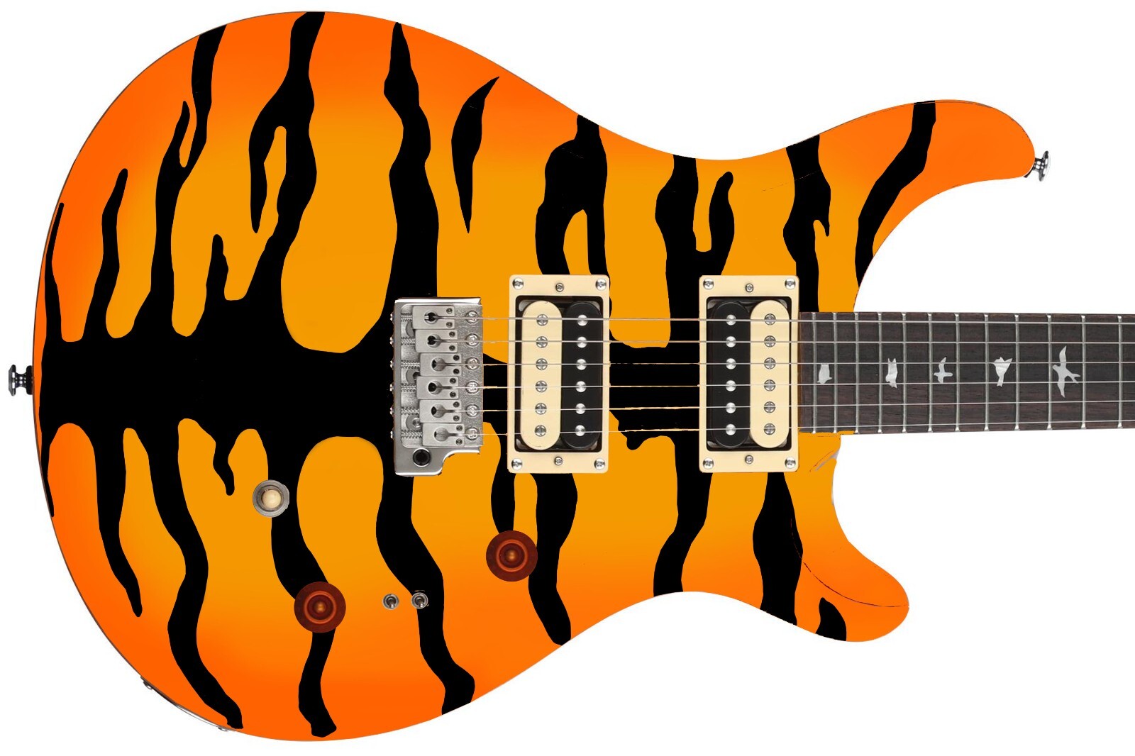 Guitar Skin Wrap Axe Reface Iconic 80’s Vivid Bengal Tiger 8 Bursts – 1222