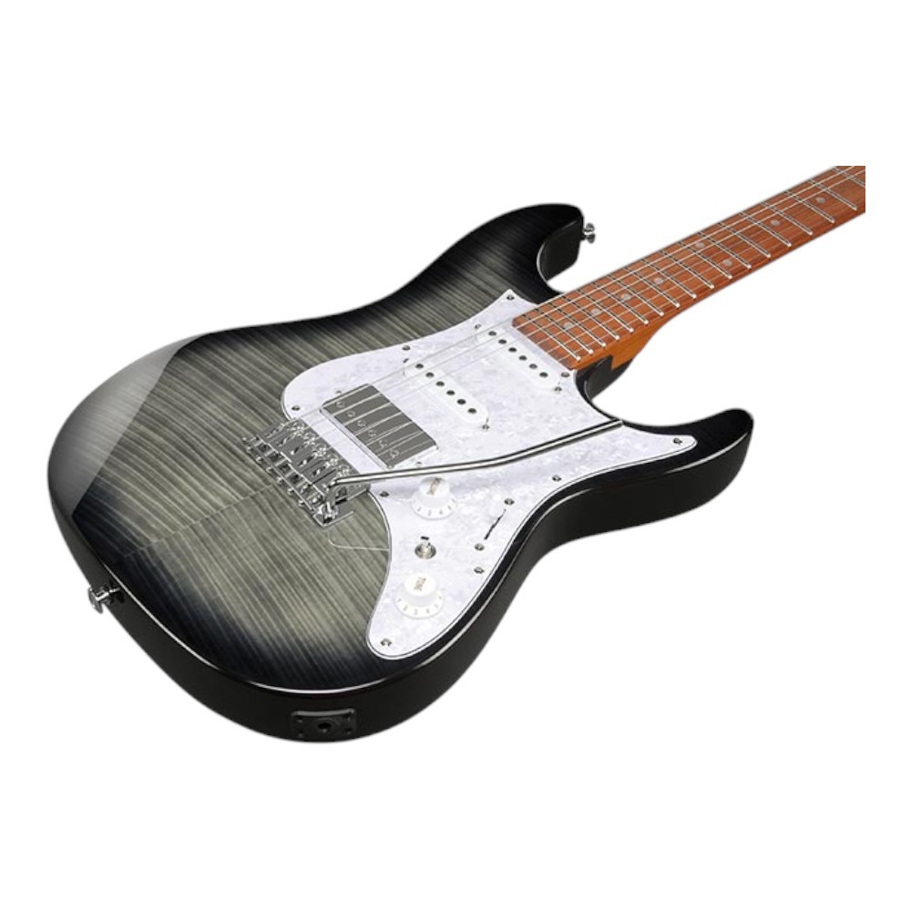 Ibanez AZ22S1F Electric Guitar Roasted Maple Neck Jatoba FB, Transparent Black