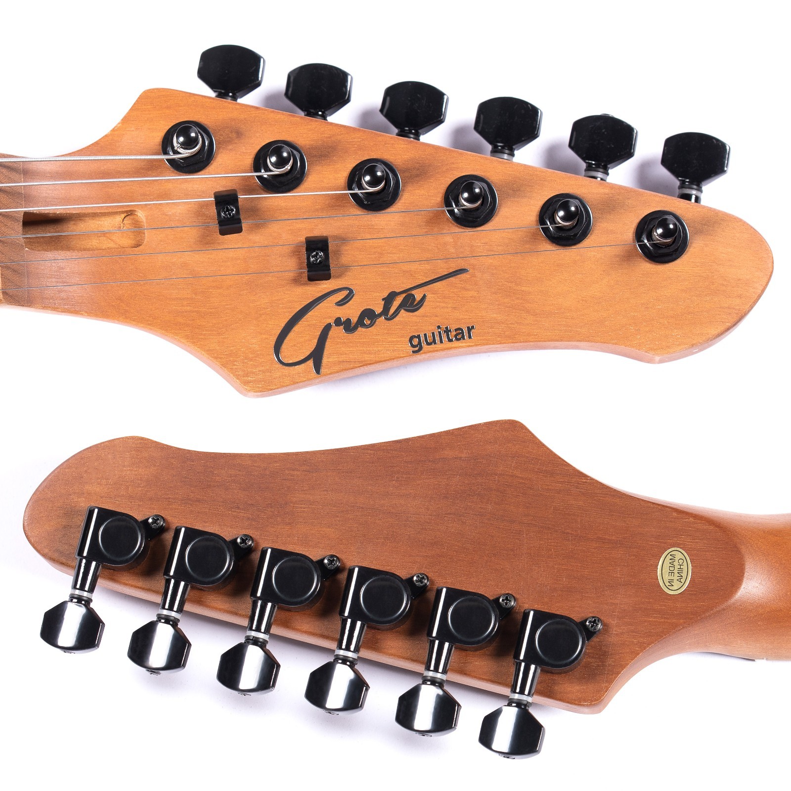 Grote Electric Solid Body Guitar Modern-GST For Beginners (Ebony)