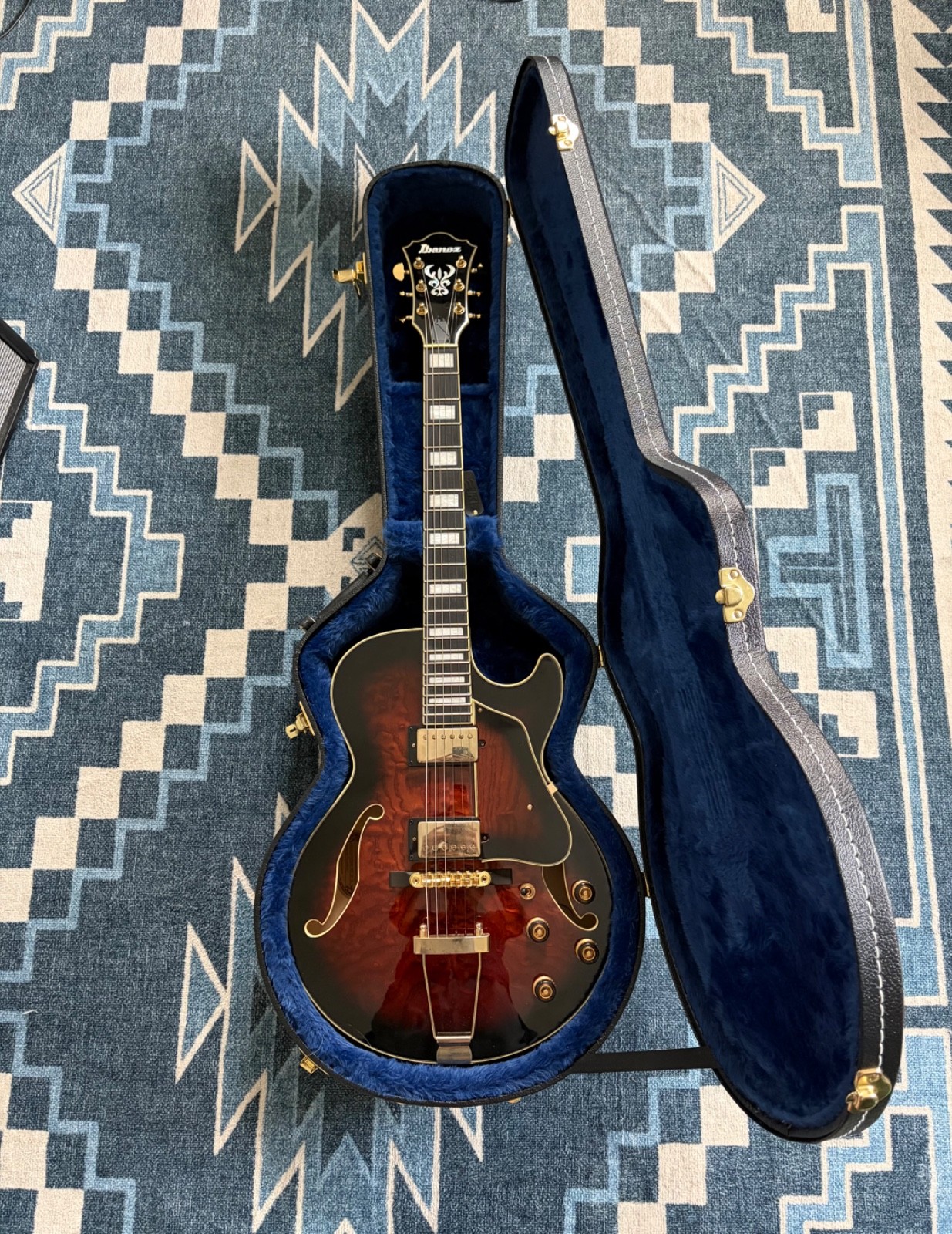 Ibanez Artcore Expressionist AG95QA Hollowbody Electric Guitar w/ Ibanez Case