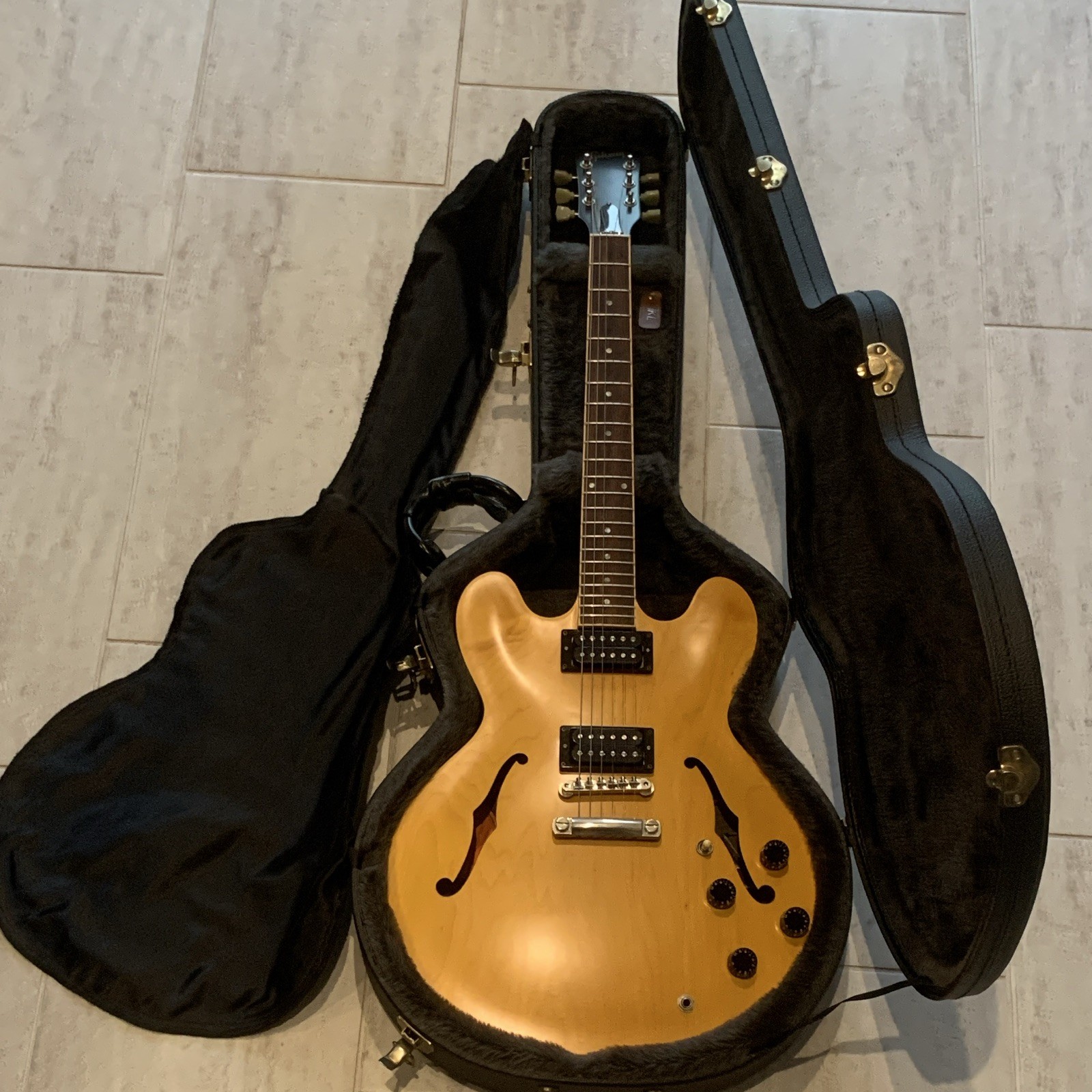GIBSON ES-333 TIME CAPSULE – MINT/UNPLAYED – RARE QUILT TOP – BLONDE