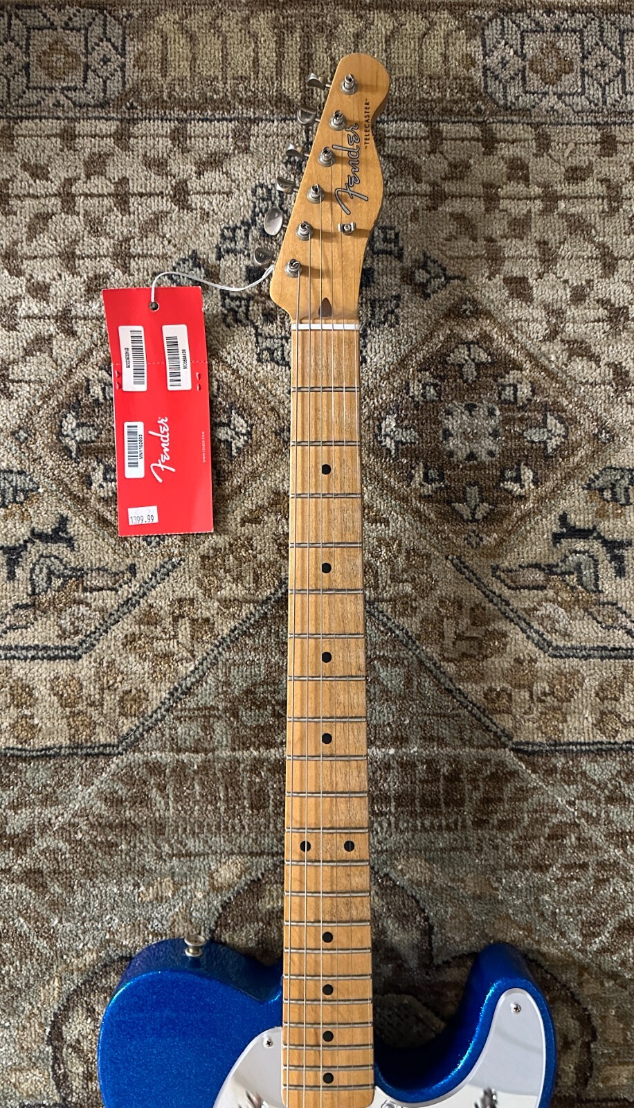 Fender J. Mascis Telecaster in Blue Sparkle w/ Gig Bag & Free Pro Setup