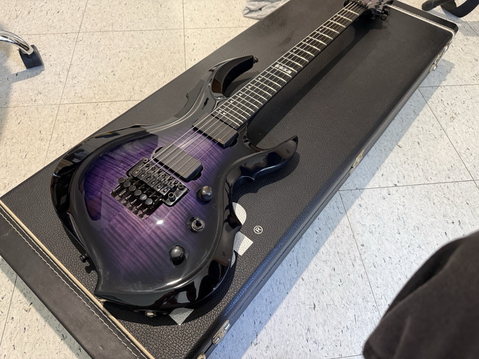 ESP E-II FRX FM Reindeer Blue RDB Electric Guitar + Hardshell Case MIJ