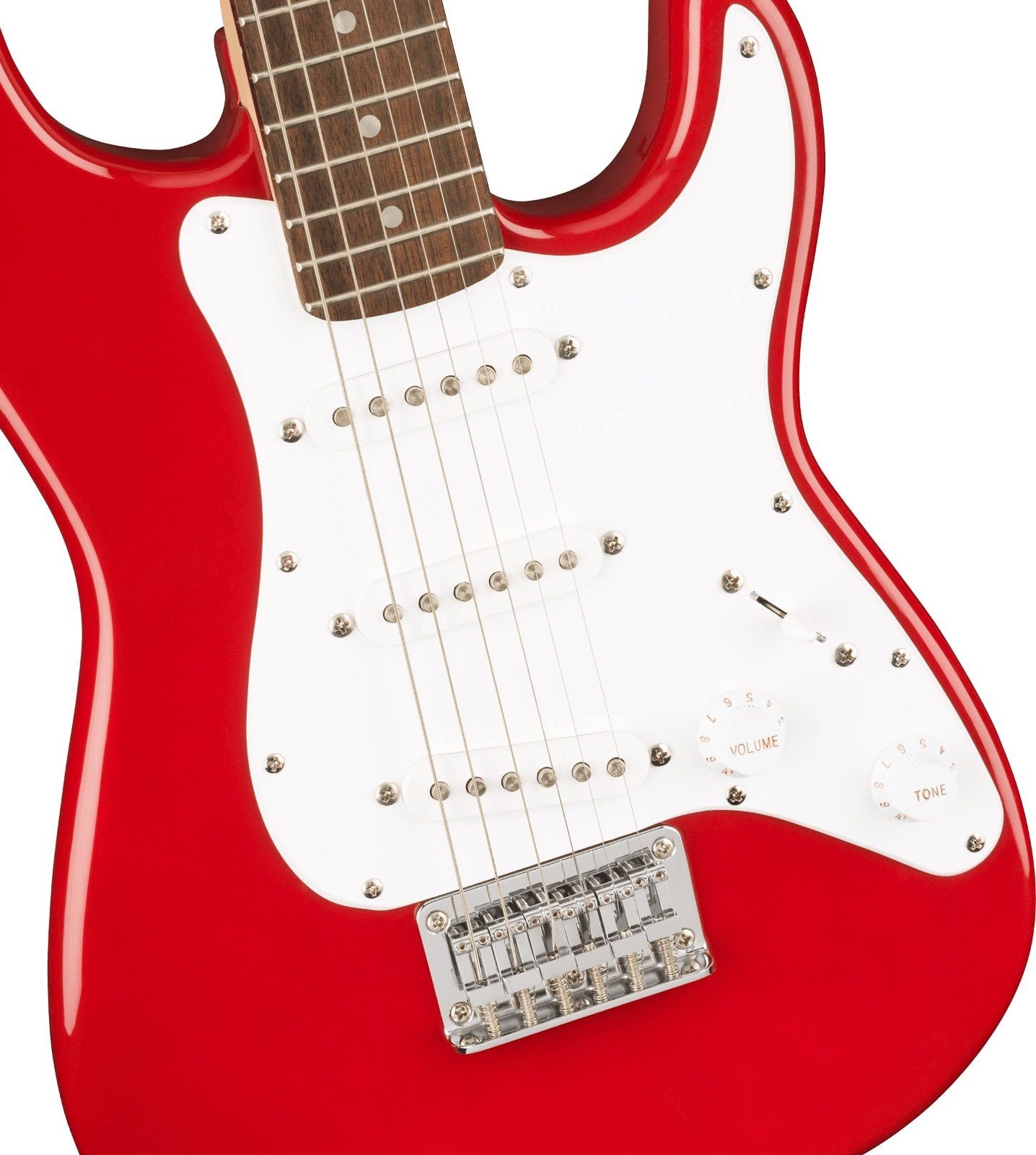 Fender Squier 3/4-Size Kids Mini Strat – Dakota Red (finish chip at bottom edge)