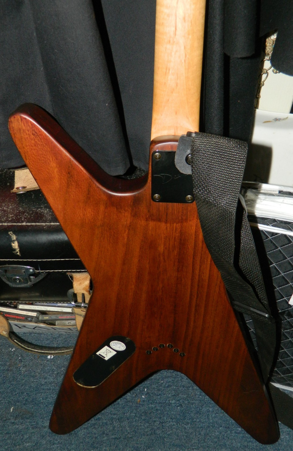 Vintage Dean MLX Mahogany Natural Finish Electric Guitar Excellent Condition