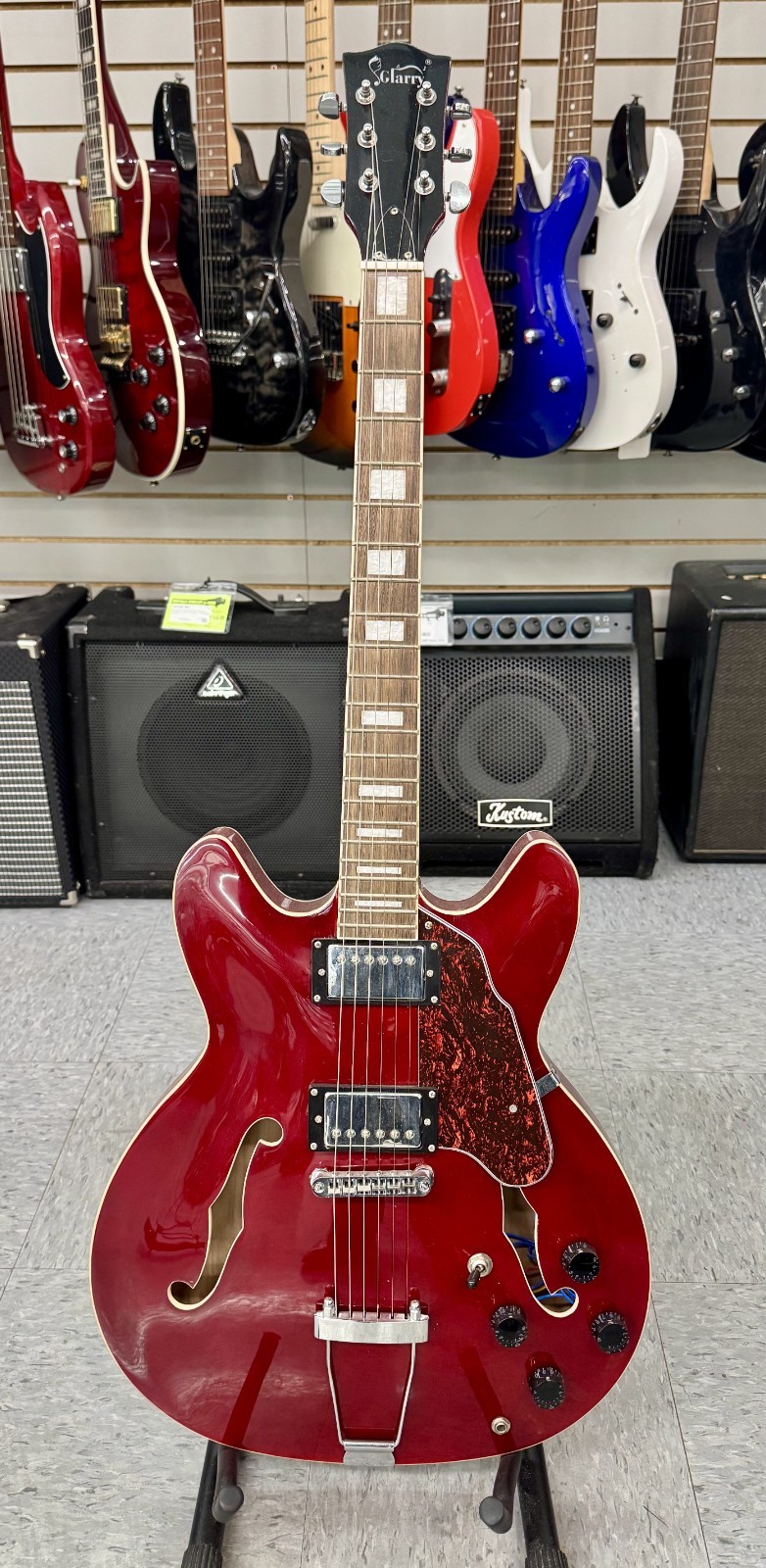 Glarry RED ES335 custom shop electric semi hollow body
