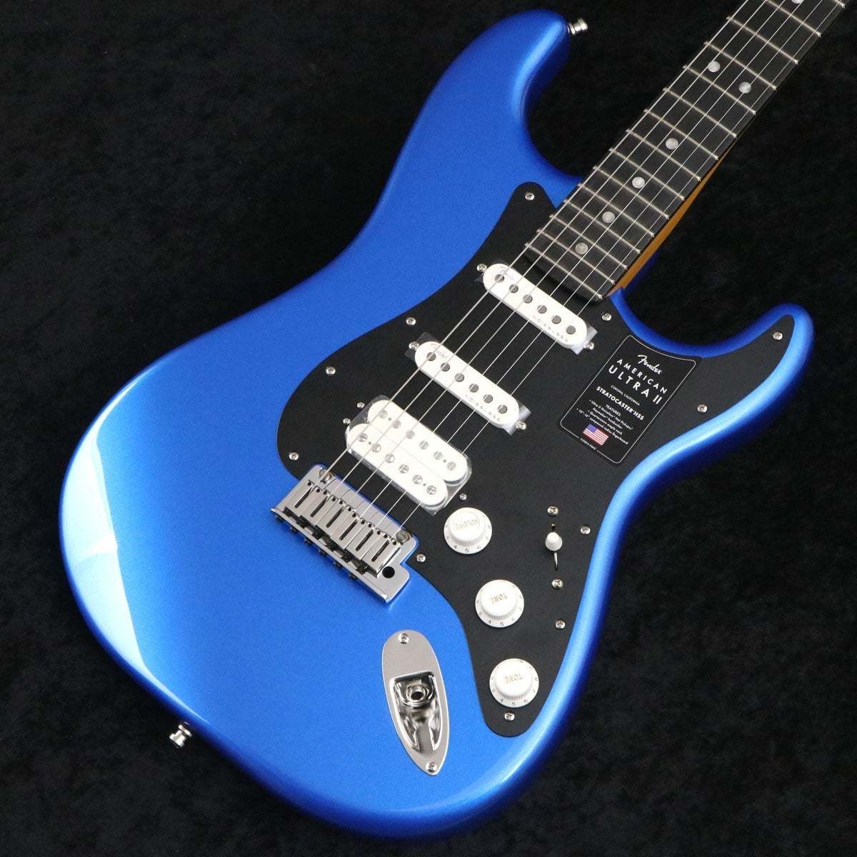Fender American Ultra II Stratocaster HSS Noble Blue Electric Guitar Used