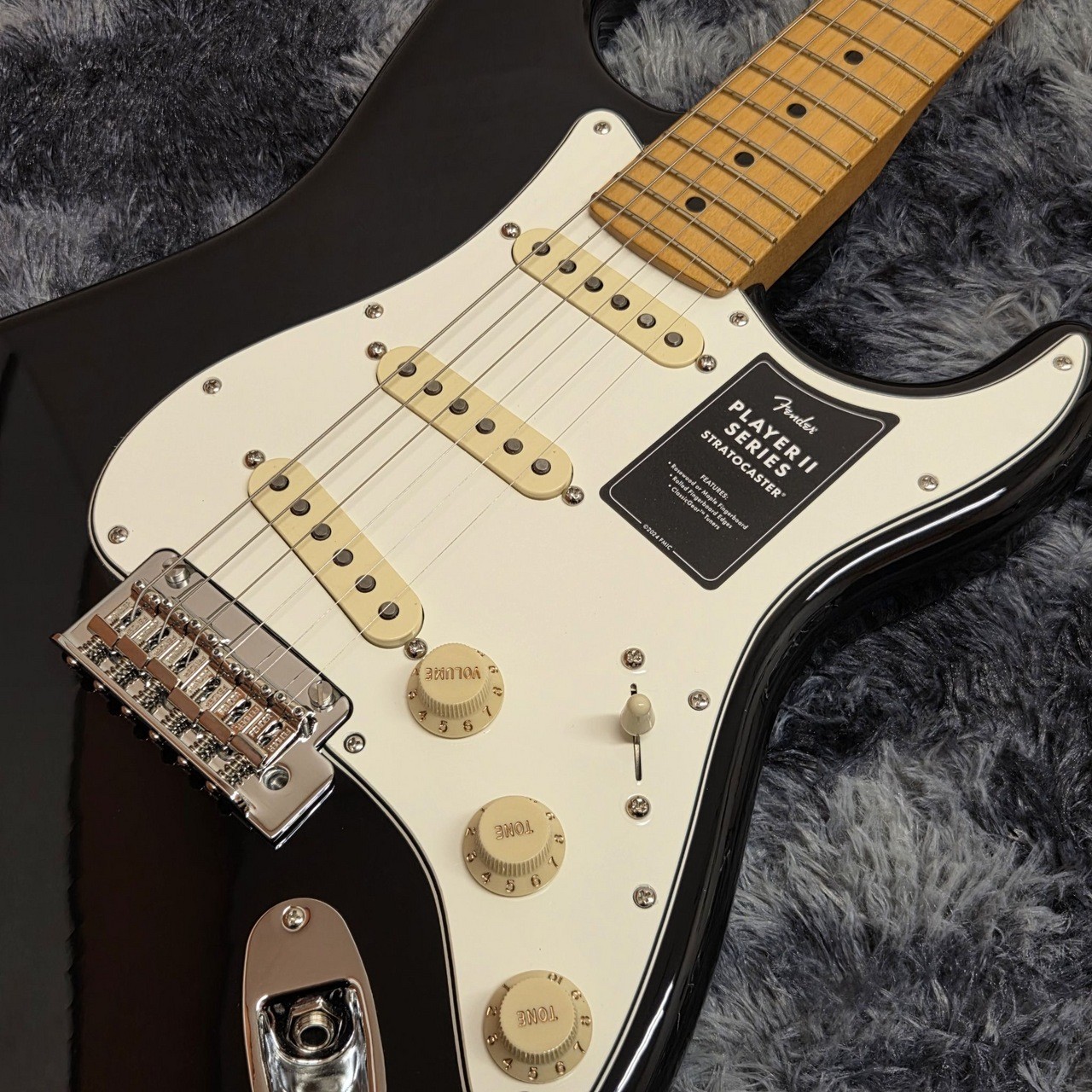 Fender Player II Stratocaster Black Electric Guitar with Gig Bag