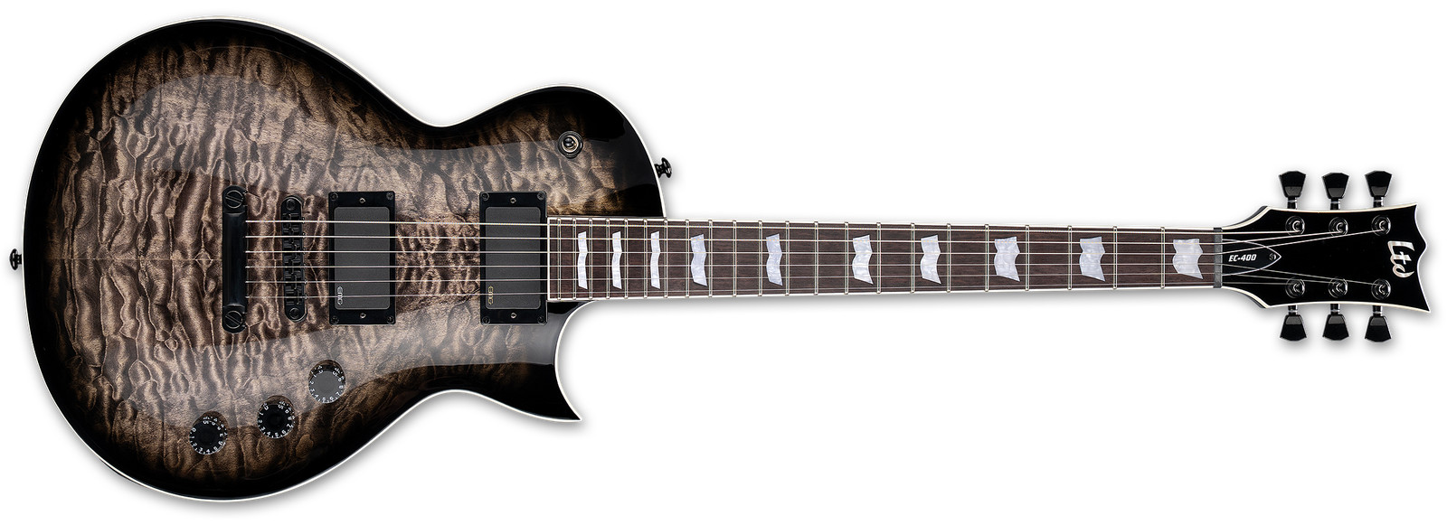 LTD EC-400 QM SEE THRU BLACK SUNBURST