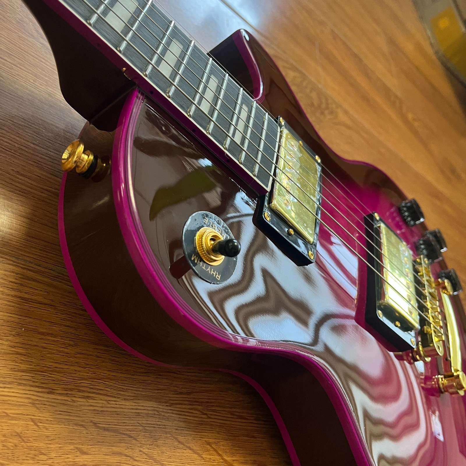 Purple Burst LP Style Electric Guitar Rosewood Fingerboard Gold Hardware