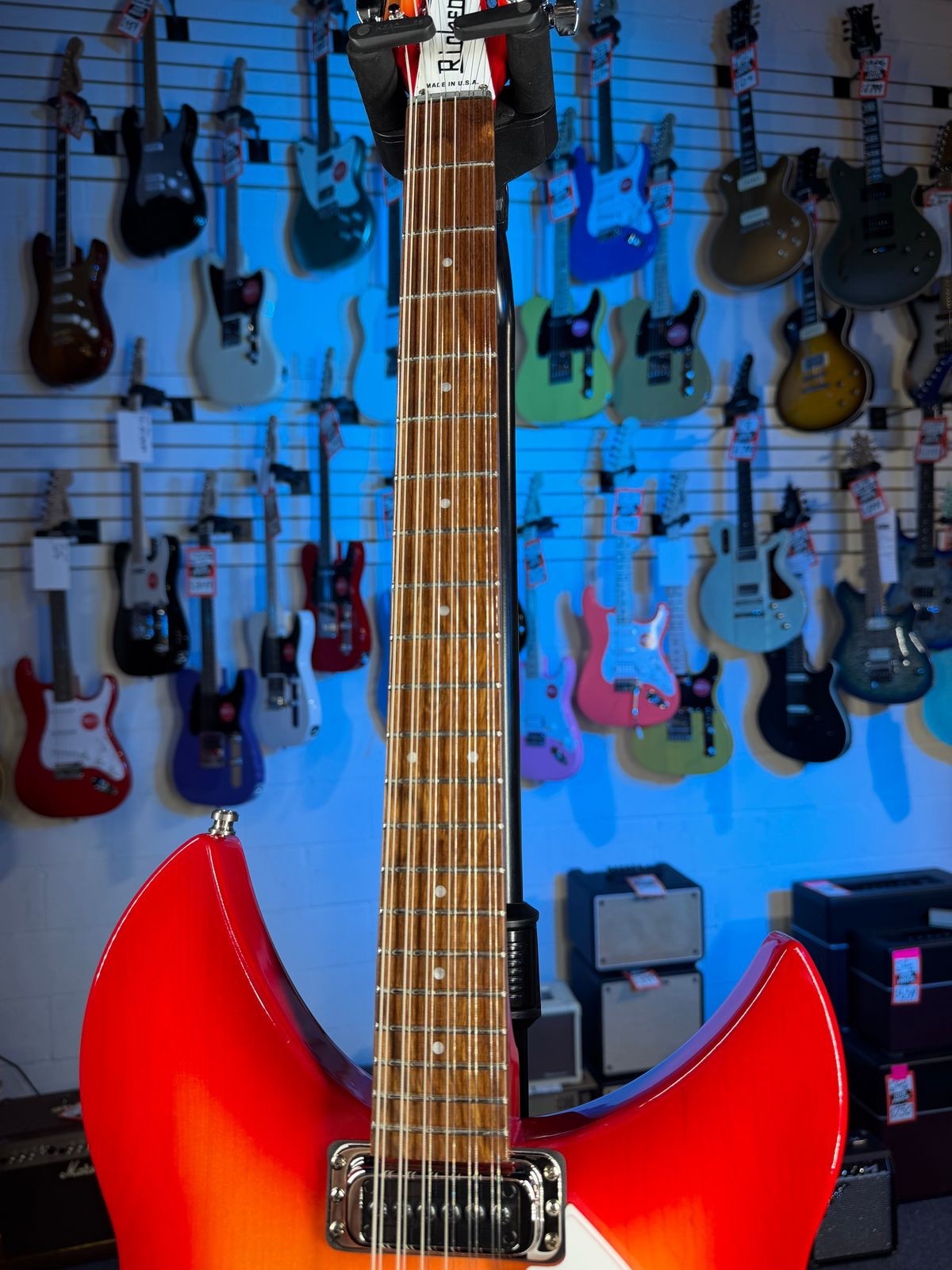 Rickenbacker 330/12 Fireglo Semi-Hollow Electric Guitar, with Ric Case, 706
