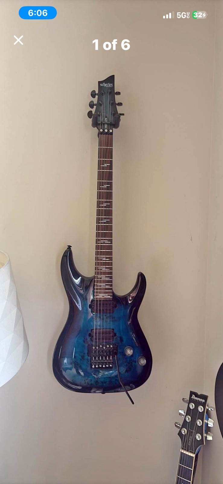 Metal Heads!! Schecter Omen Elite-6-Mint-Diamond Series – Floyd Black/Blue Burst