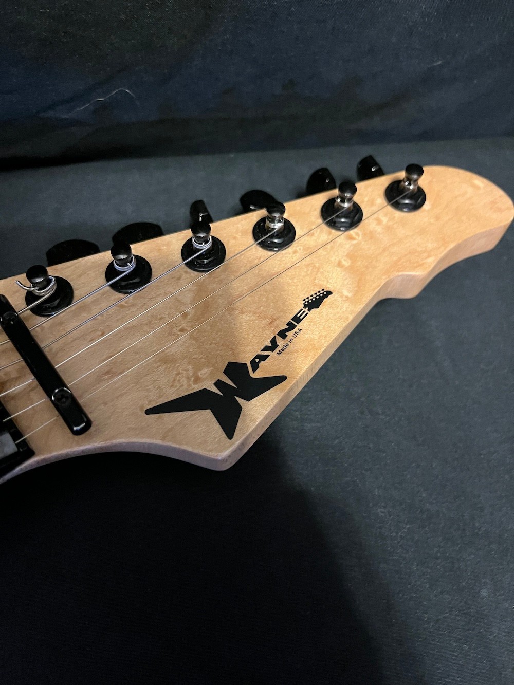 Wayne Charvel Guitars Exotic Rock Legend Blue Quilt Top Guitar W/OHSC