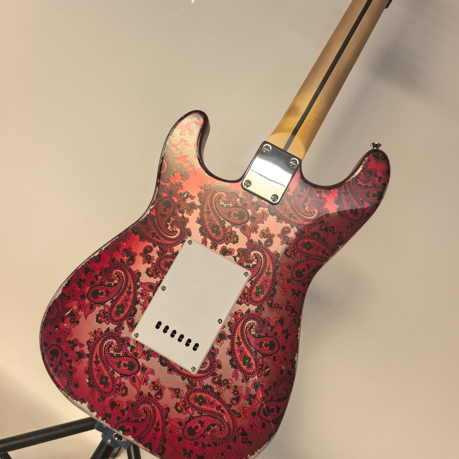 Vintage Paisl TL Electric Guitar 3S Pickup Chrome Part Maple Fretboard Tremolo