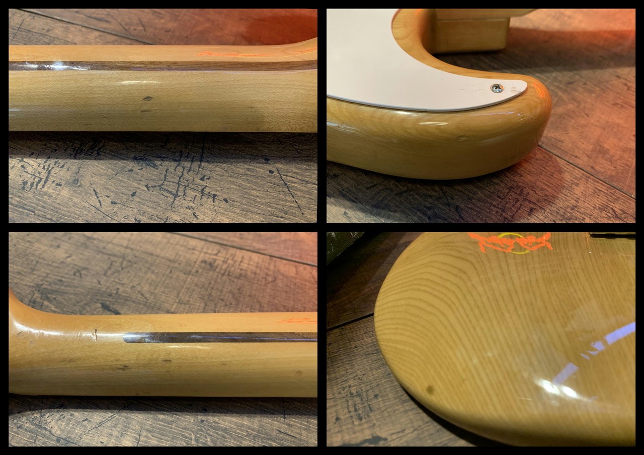 SpringySound Ash Wood Guitar Excellent Playability Used