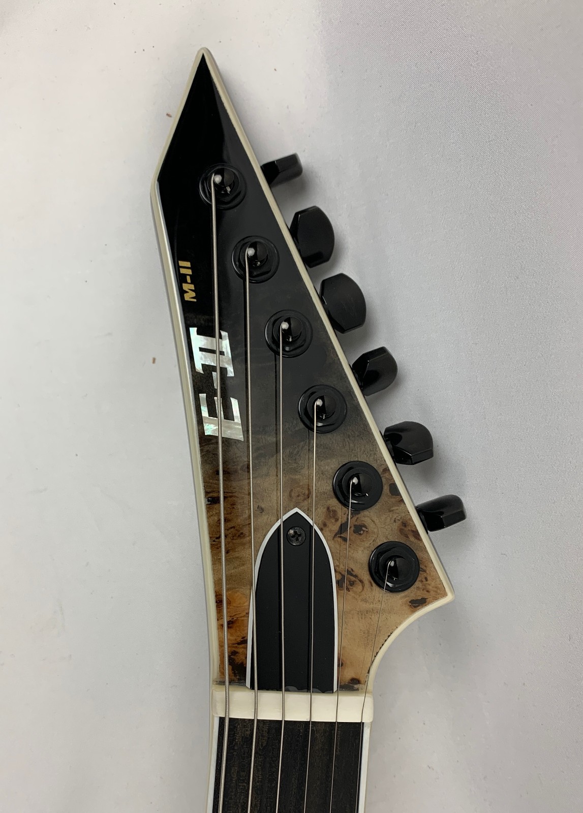 ESP E-II M-II NT Black Natural Fade Electric Guitar + Case B-Stock MIJ MII M2
