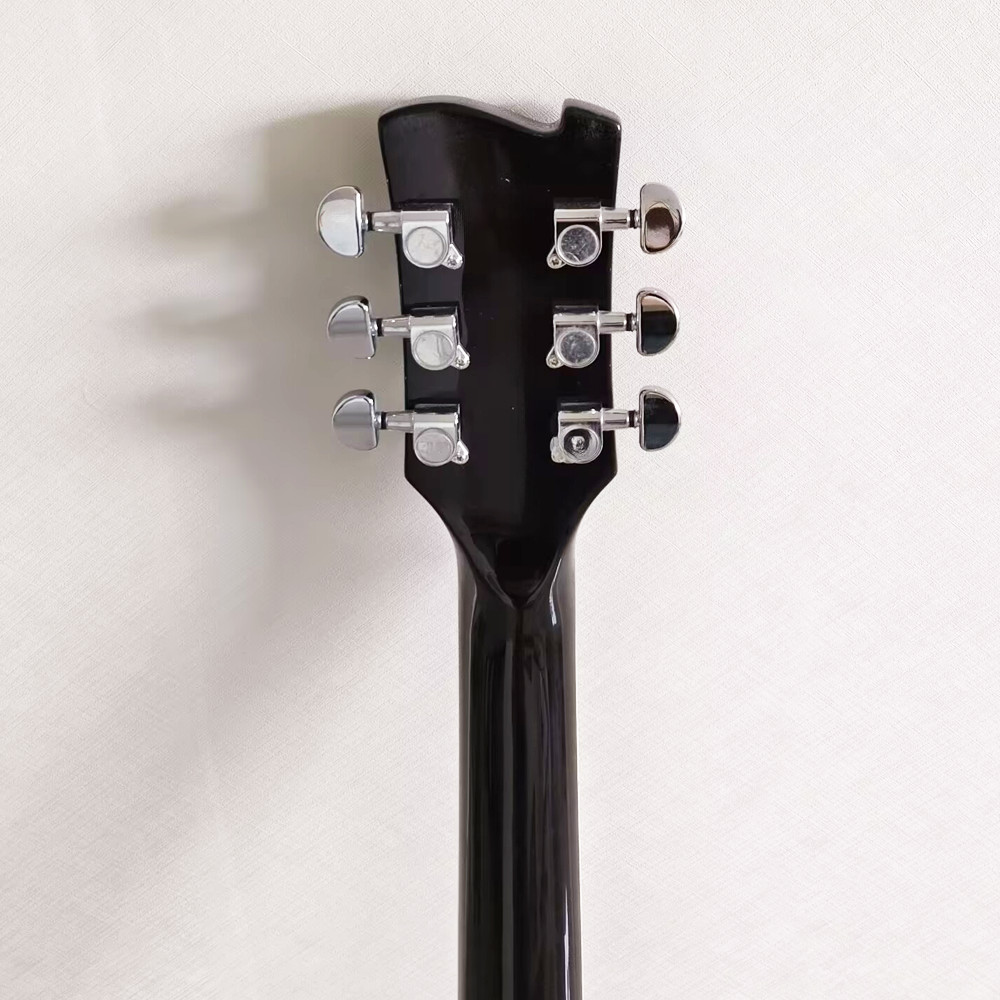Sunburst Electric Guitar Rosewood Fretboard Humbucker Abalone Inlay Maple Top