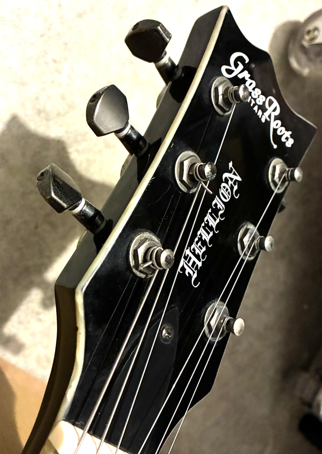 GrassRoots HELLION G-U-65 Black Gazette Uruha Vkei Gothic 2008 Rare Guitar Japan