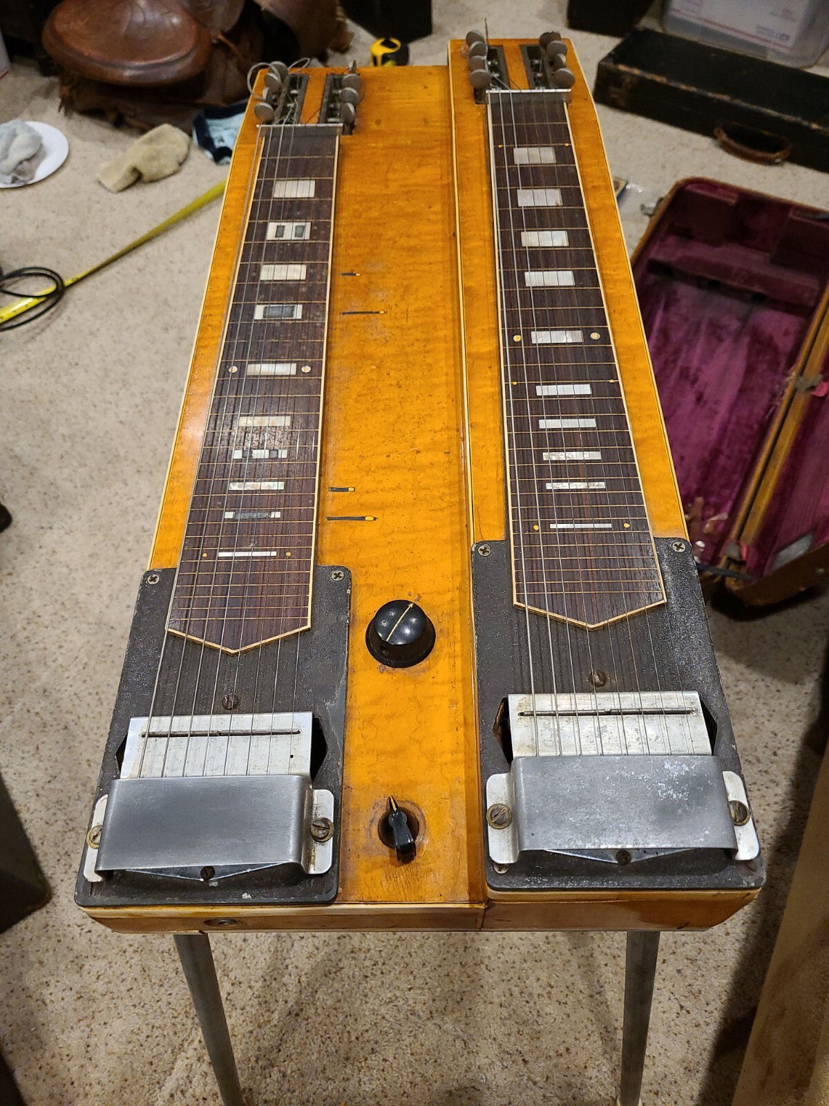 Gibson Console Grande F907-7 Double dual Tabletop lap steel Guitar Stand USO