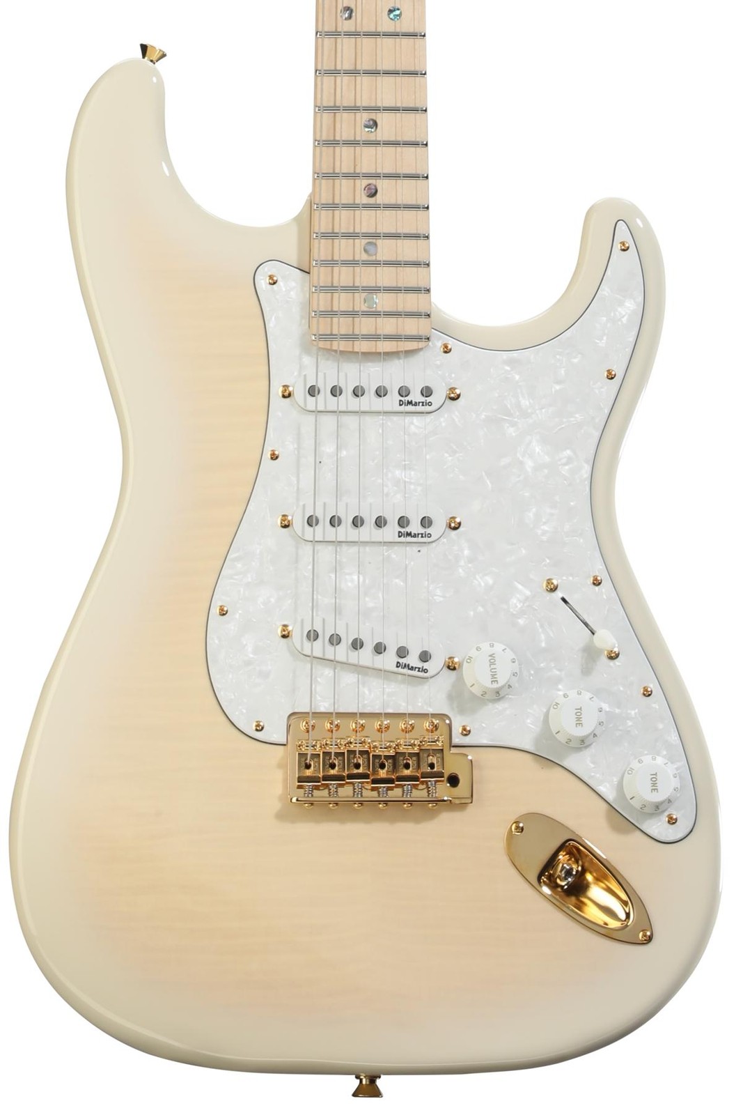Fender Richie Kotzen Stratocaster Electric Guitar – Transparent White Burst
