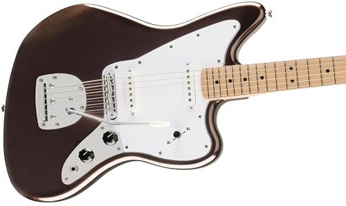 Squier Affinity Series Jaguar White Pickguard Mystic Metallic Brown From Japan
