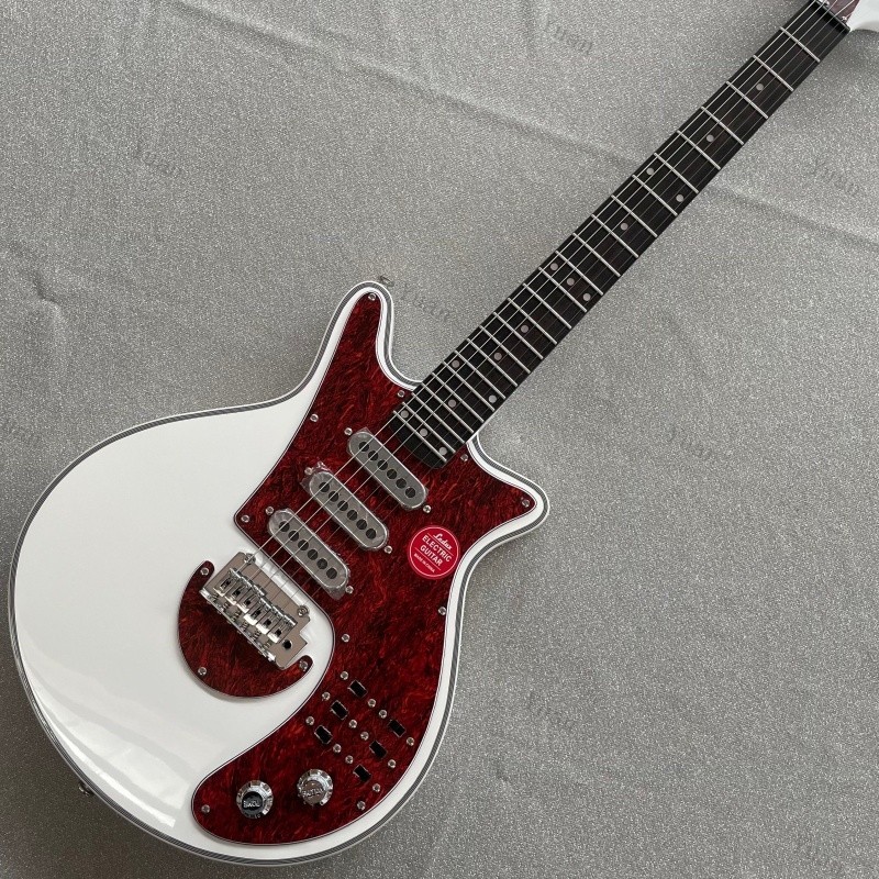 Electric Guitar SSS Pickups 24 Frets Red Tortoise Pickguard Multi-Ply Binding