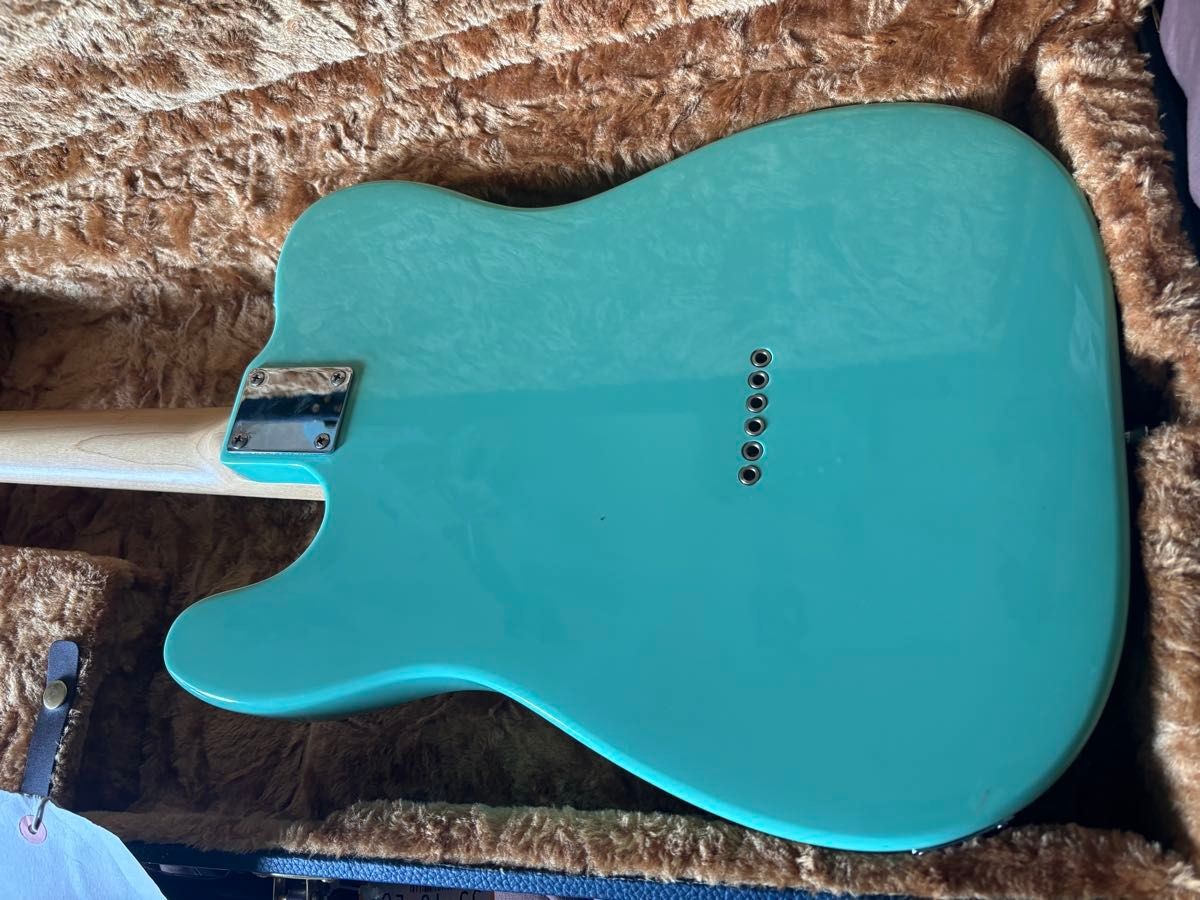 Telecaster Type Electric Guitar Surf Green Maple Fingerboard Fender Bridge