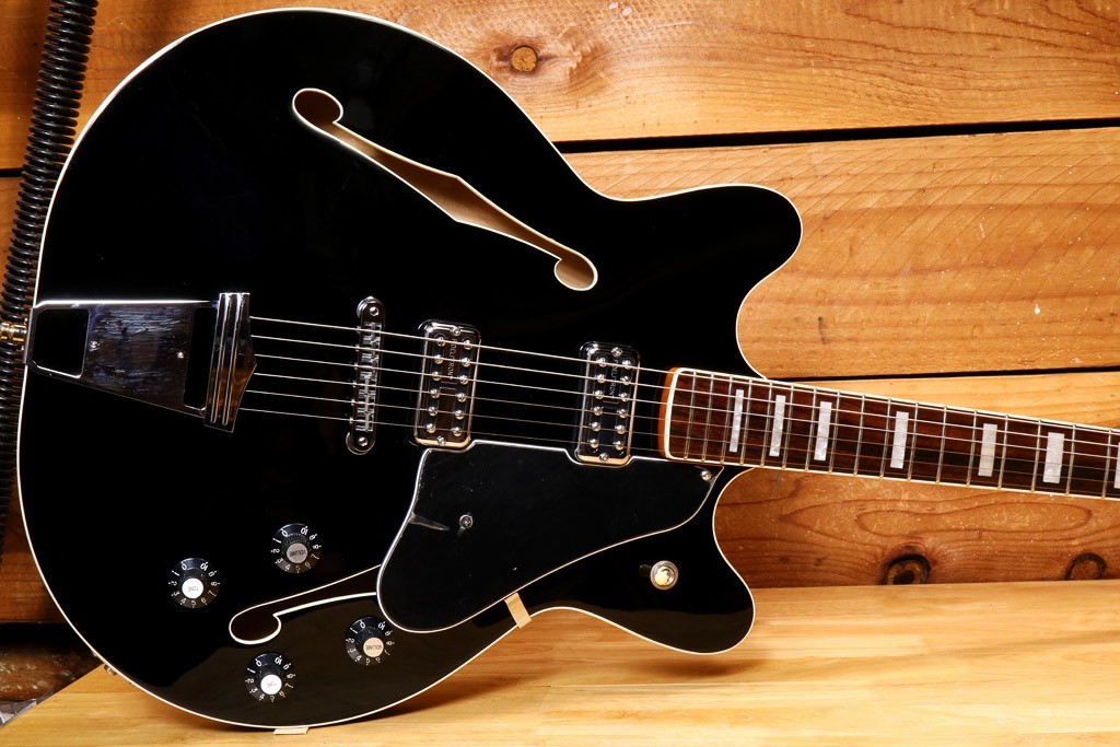 Fender Modern Player Coronado II Semi-Hollow Body Guitar 2014 – Black 07630