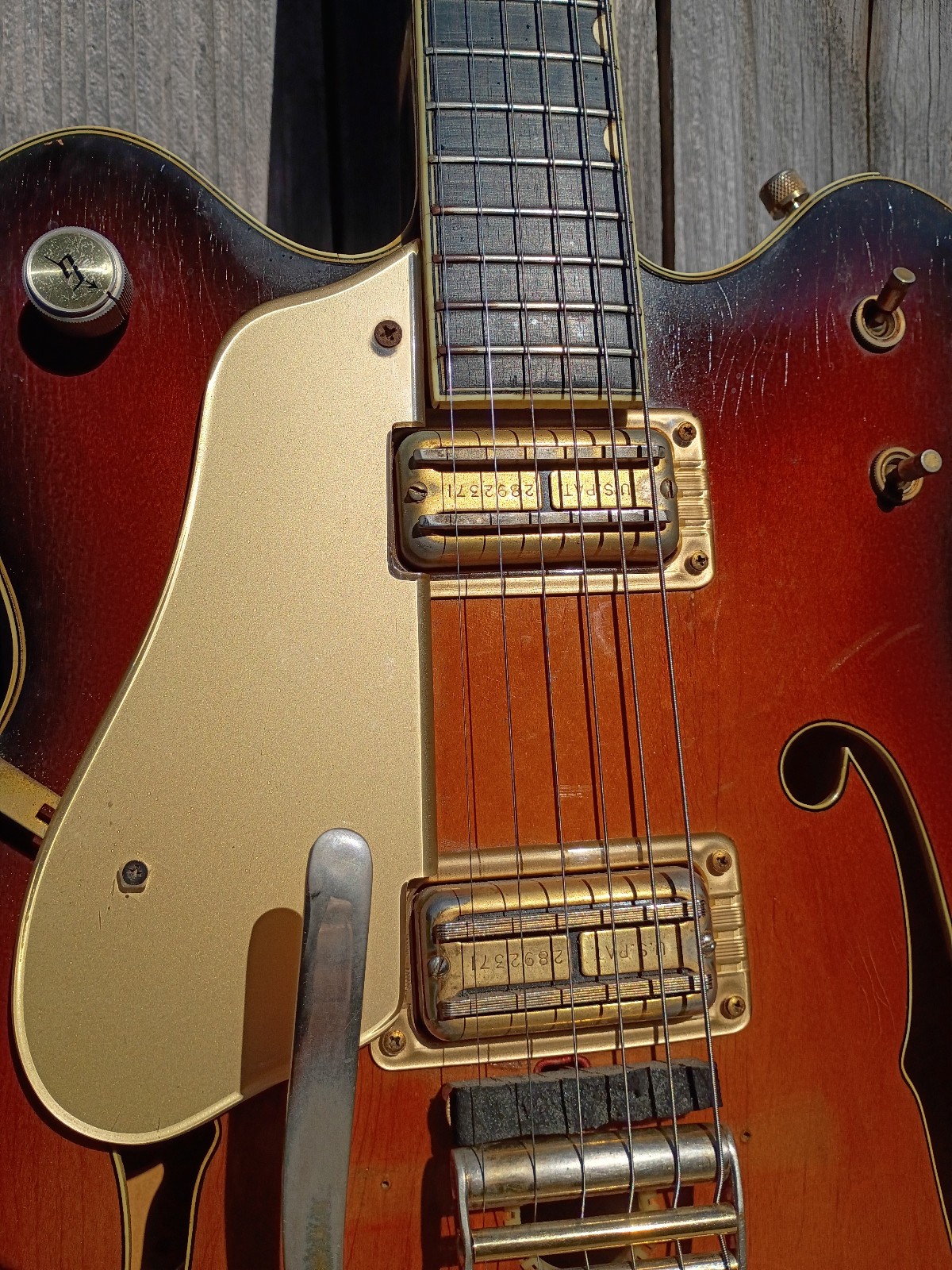 1967 Left Handed Gretsch 6187 Viking Rare!