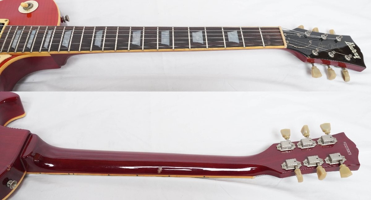 Electric Guitar Burny RLG-55S 2002 Vintage Cherry Sunburst Japan S/N FG02080875