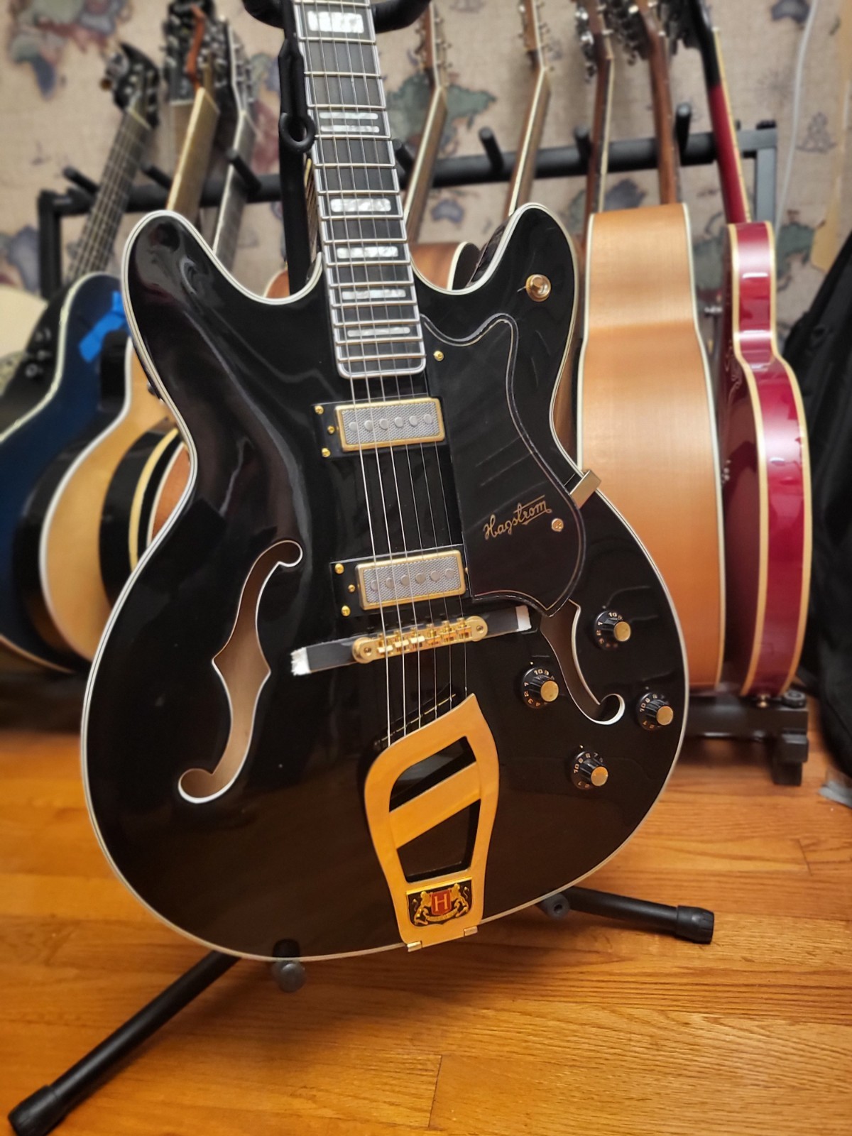 Hagstrom ’67 Viking II Hollowbody Body – Black Finish
