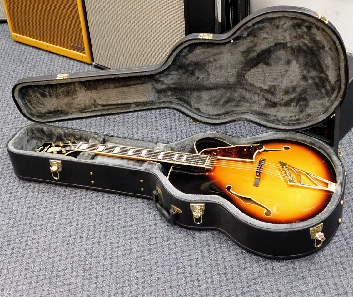 D’Angelico Excel EXL-1 Hollowbody Electric Guitar w/Case! Dark Iced Tea Burst!!