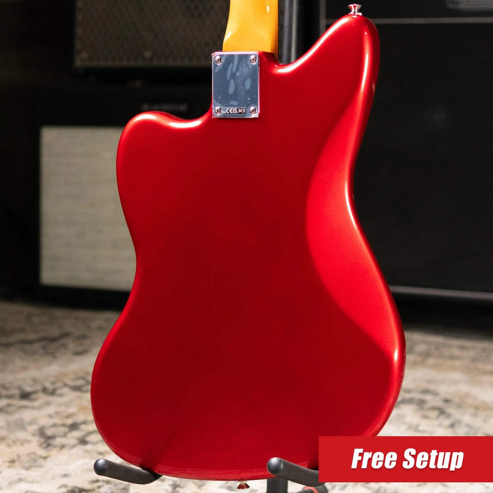 Fender Vintera III Mid ’60s Jazzmaster Electric Guitar – Candy Apple Red with Gi