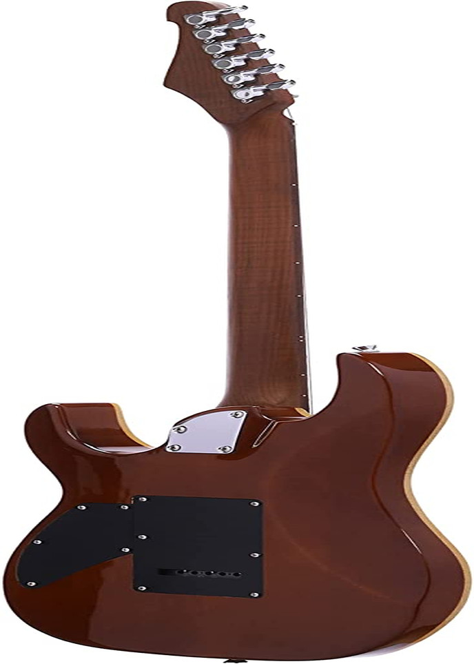 IYV 6 String Semi-Hollow-Body Electric Guitar, Right, Natural (IJZ-500 NA)