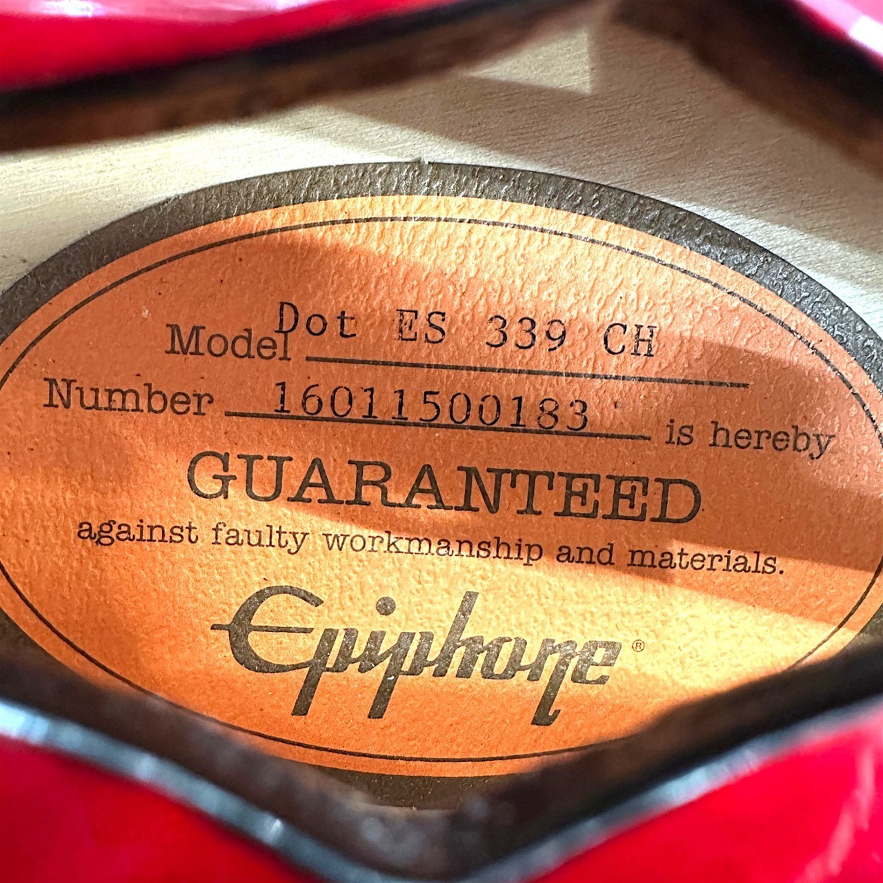 [Epiphone] Dot ES-339 Used 2016 Mahogany Neck Rosewood Fingerboard Cherry used