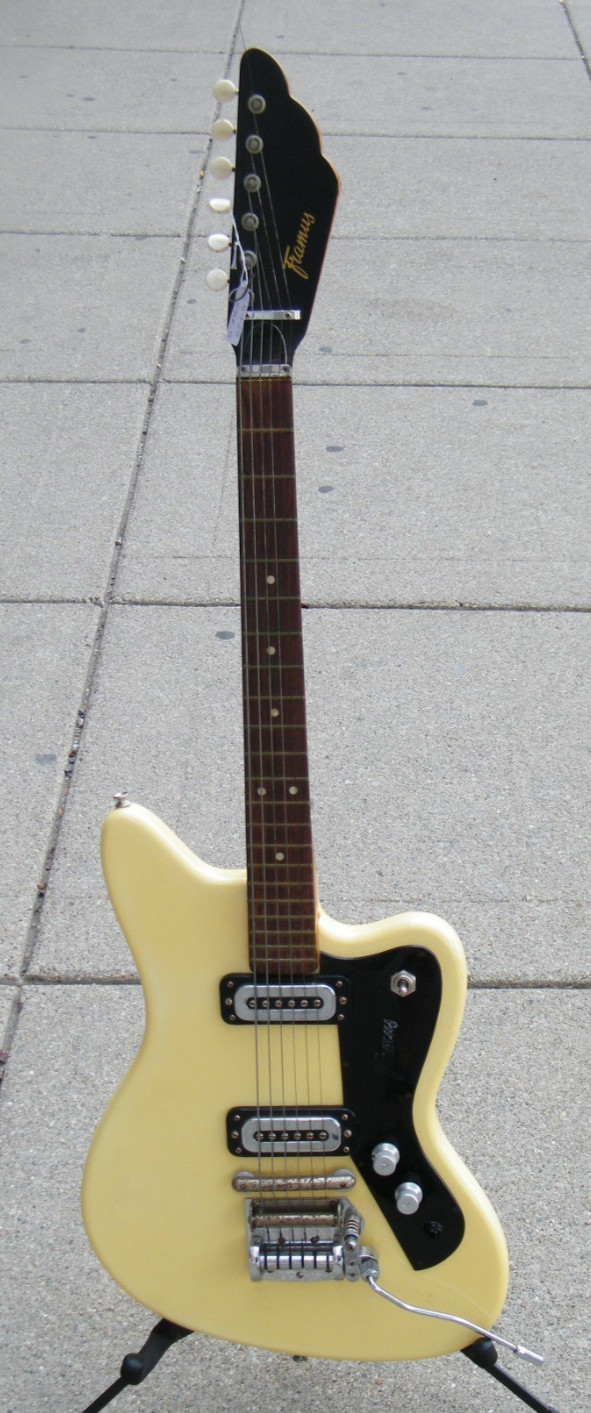 1969 Framus 5/155 Apollo Strato Electric Guitar Vintage White Jaguar