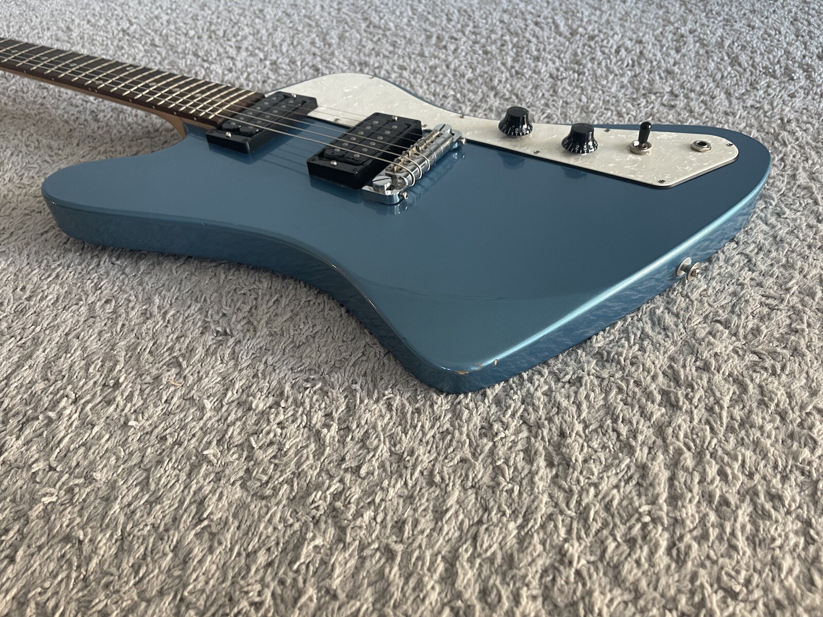 Gibson USA Firebird Zero S Series 2017 HH Pelham Blue Rosewood Fretboard Guitar