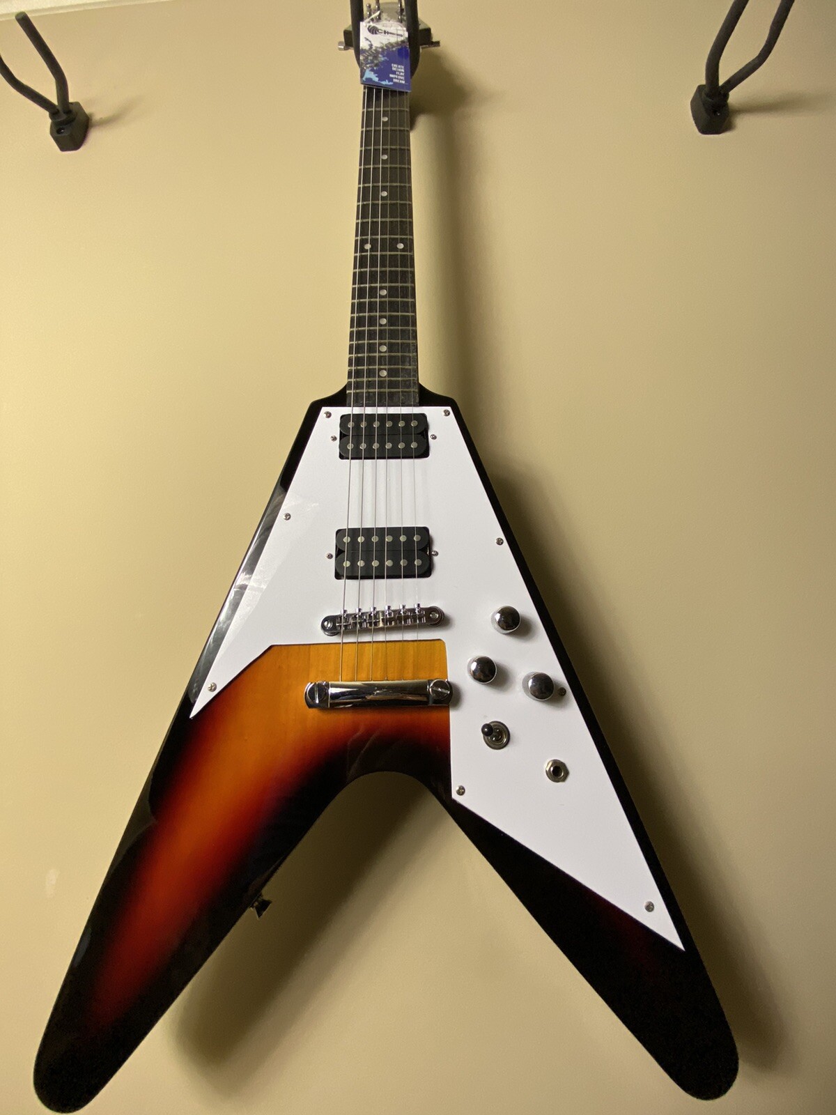 Electric Guitar Vilches Guitars Flying Style Sunburst w/HardCase