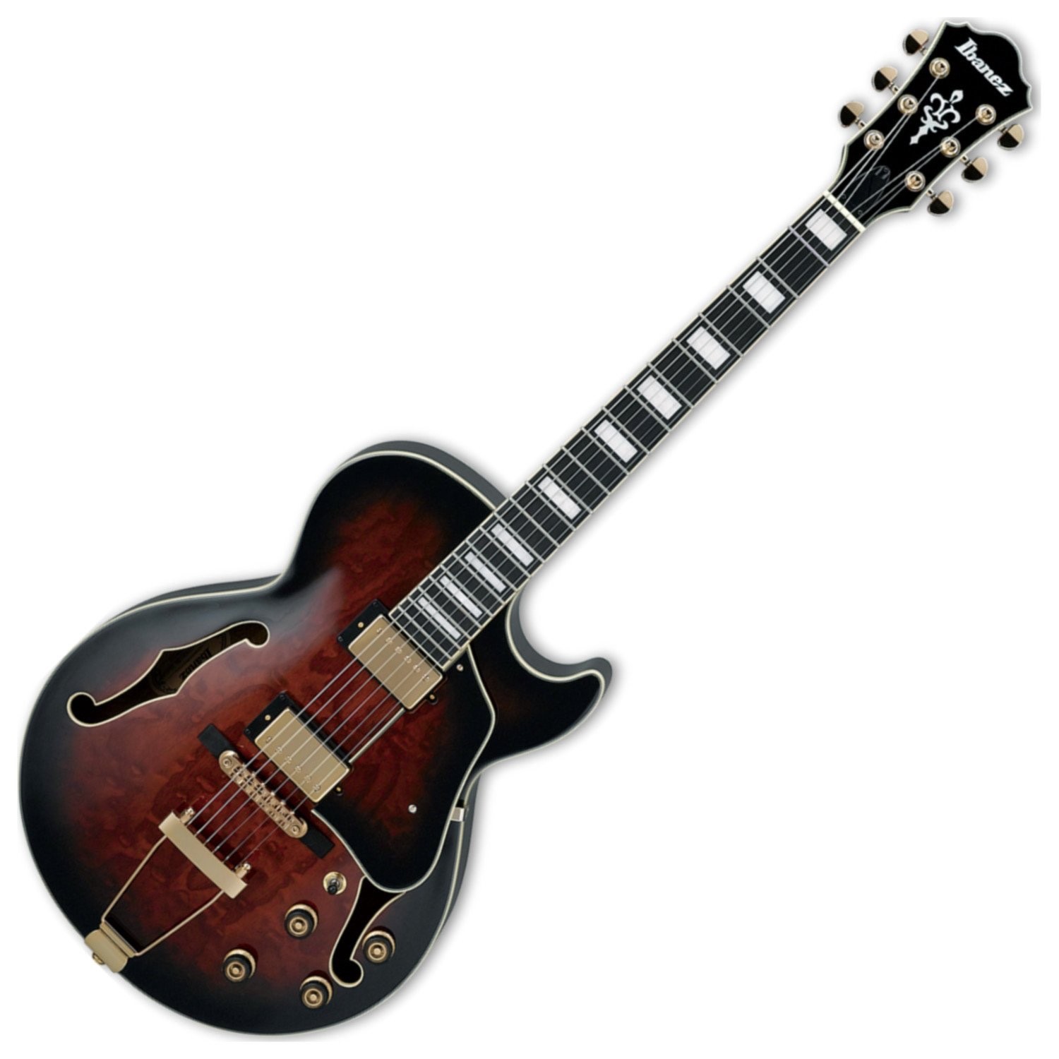 Ibanez Artcore Expressionist AG95QA Hollowbody Electric Guitar w/ Ibanez Case