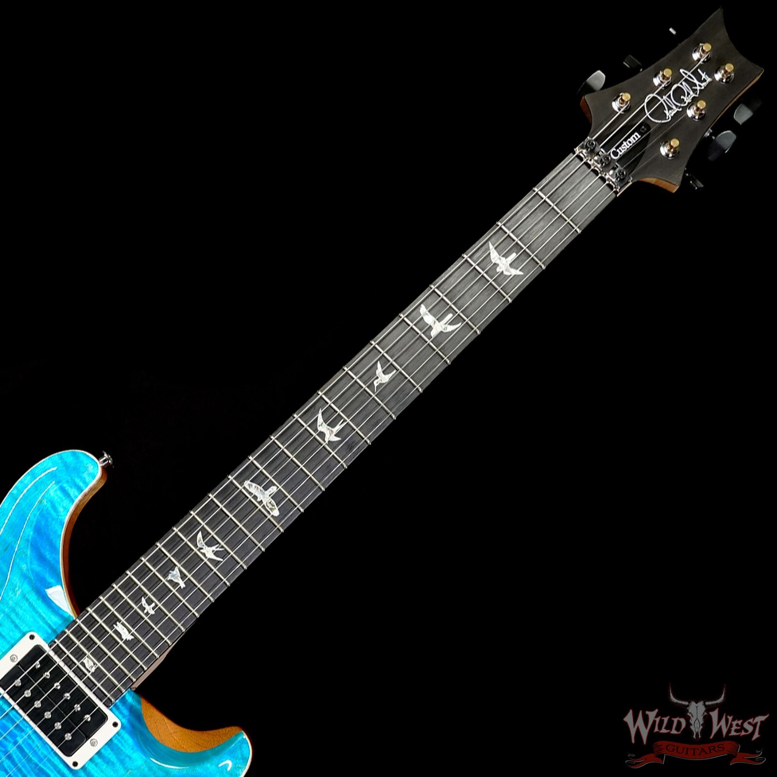 Paul Reed Smith PRS Core Custom 24 Floyd Rose Ebony Board Carroll Blue 7.80 LBS