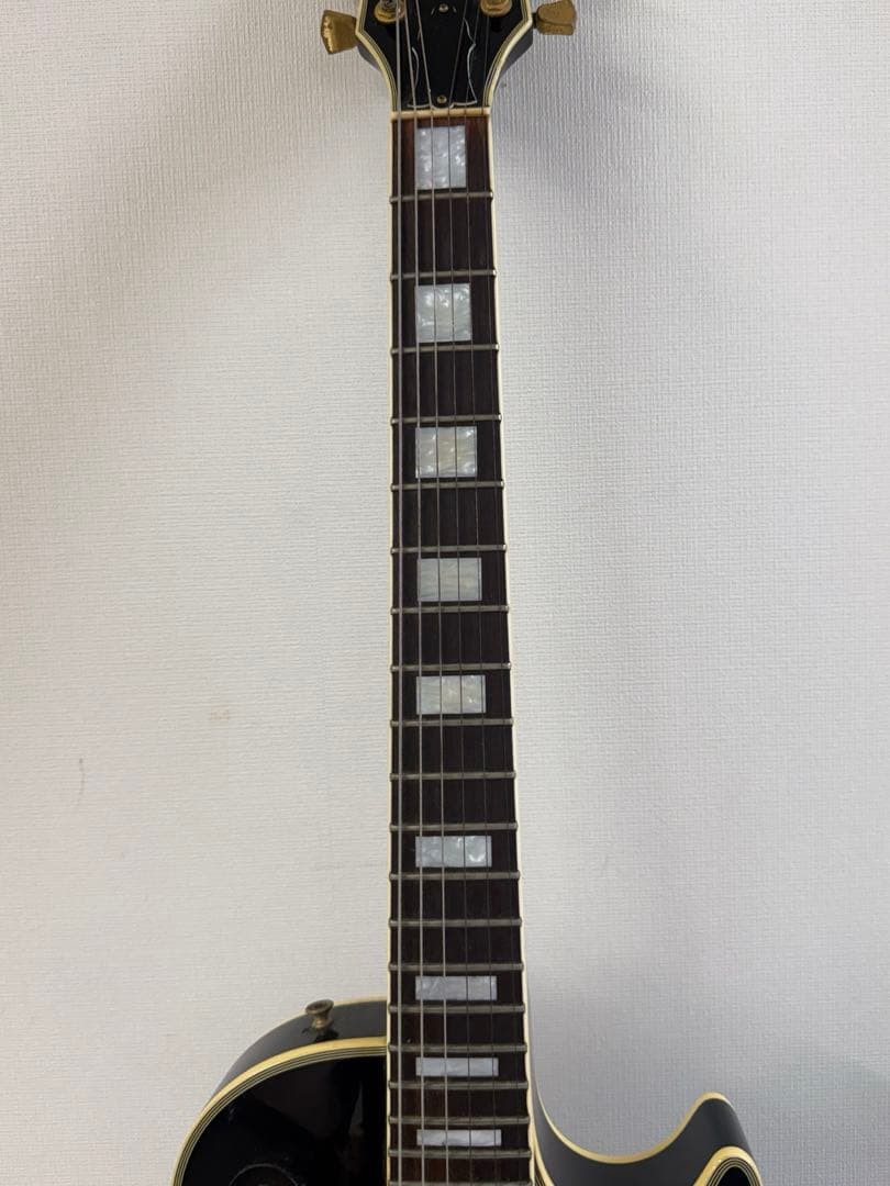 Burny Les Paul Custom Type Electric Guitar Black GOTOH Peg Safe packing!