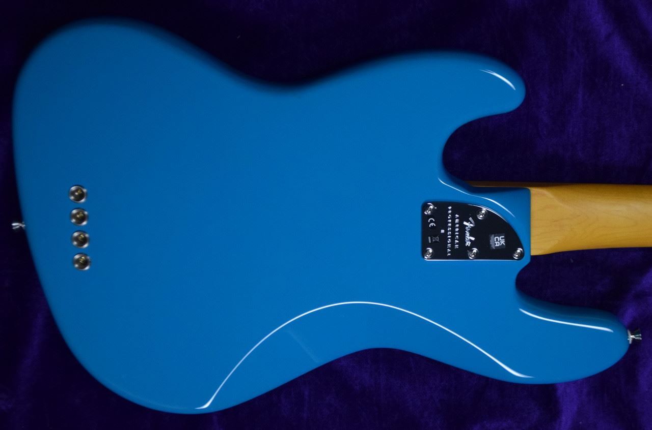 Fender AM Pro II Jazz (4), Miami Blue / Rosewood *IN STOCK*