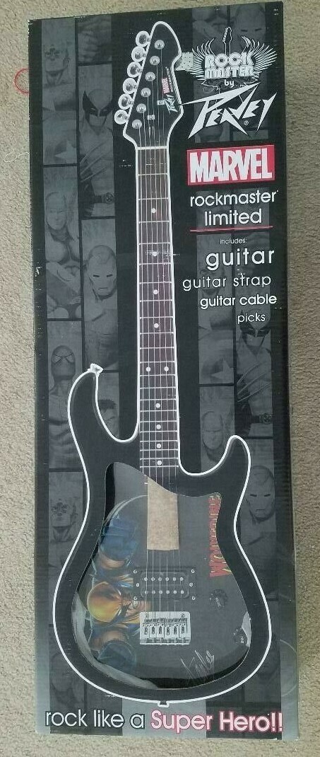 STAN LEE SIGNED WOLVERINE MARVEL PEAVEY ROCKMASTER GUITAR HOLOGRAM COA X-MEN