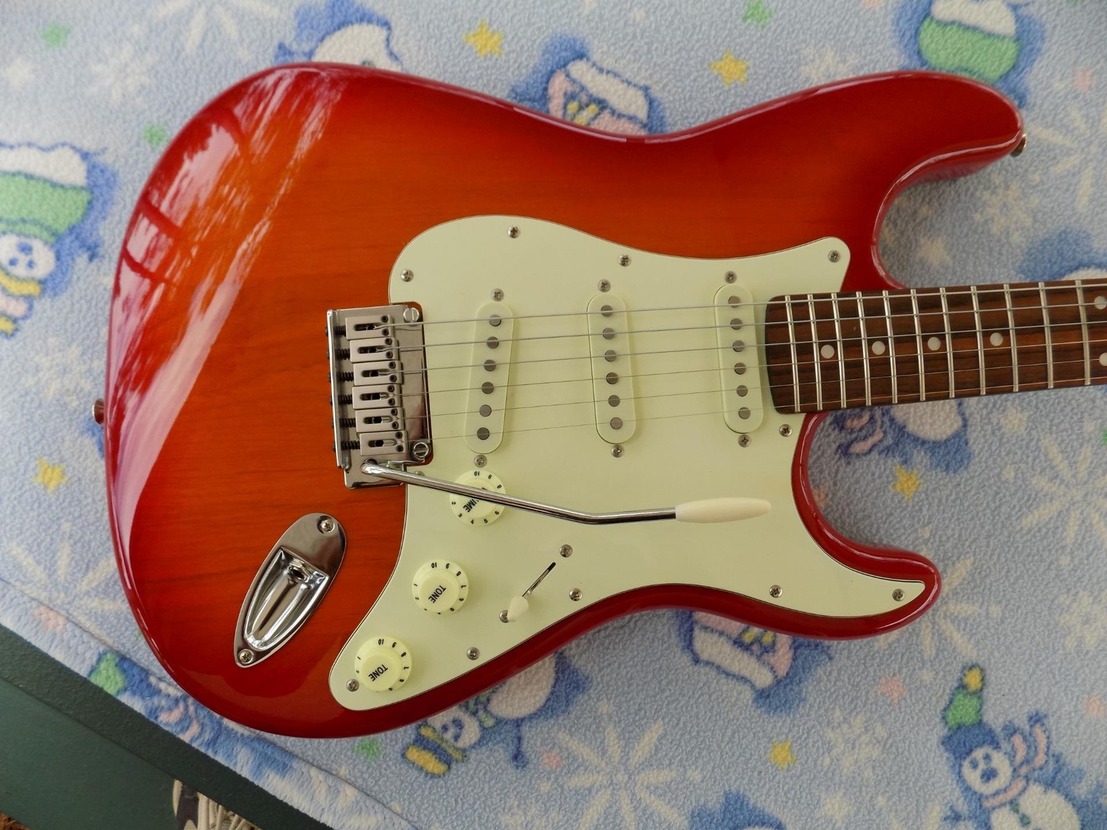Squier Standard Series Strat, Alnico Pickups, Custom Wiring,Two Point Tremolo