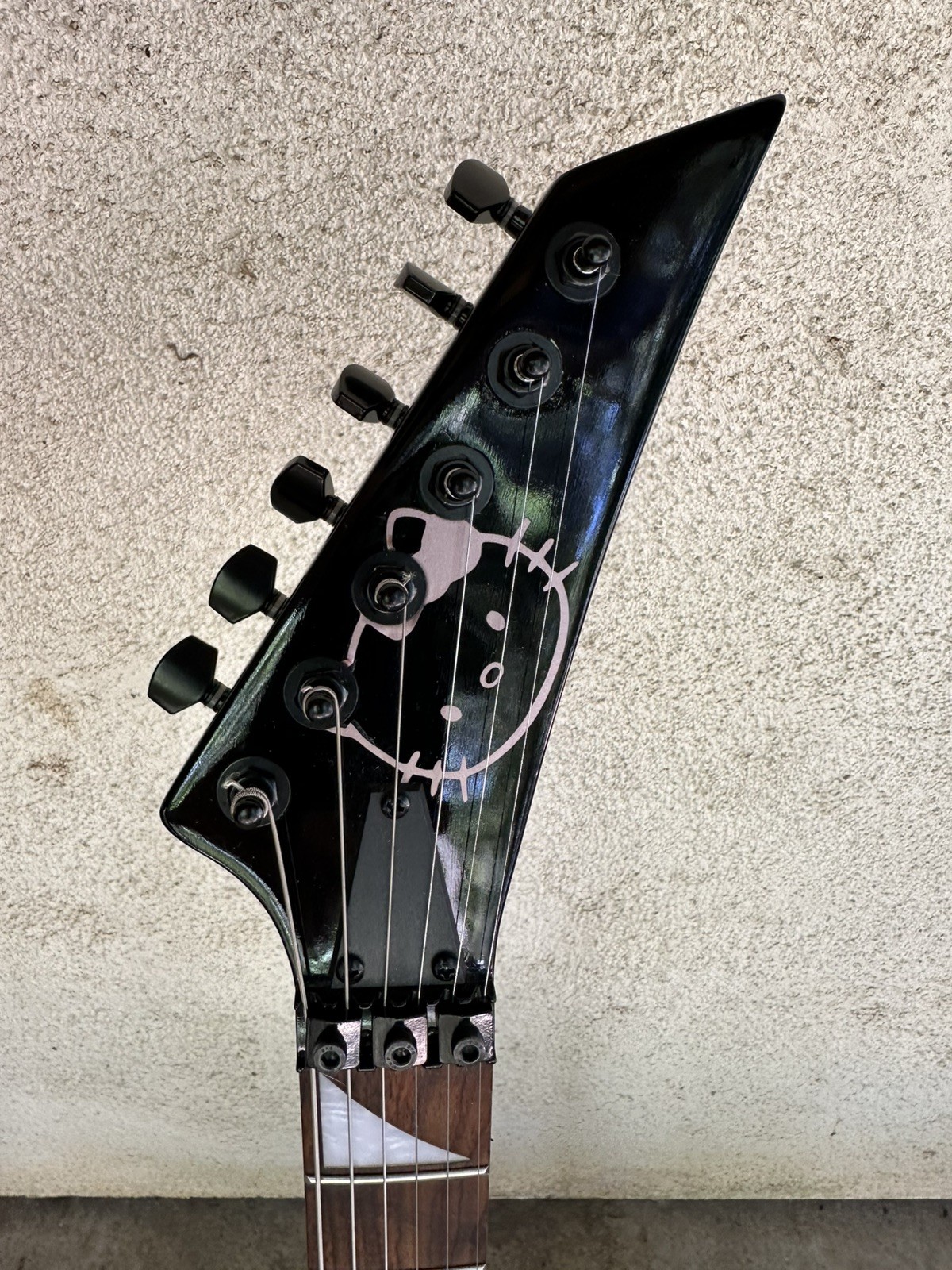 Custom Built Goth Hello Kitty RR-V Guitar DiMarzio Pickups/Coil Tap/Killswitch