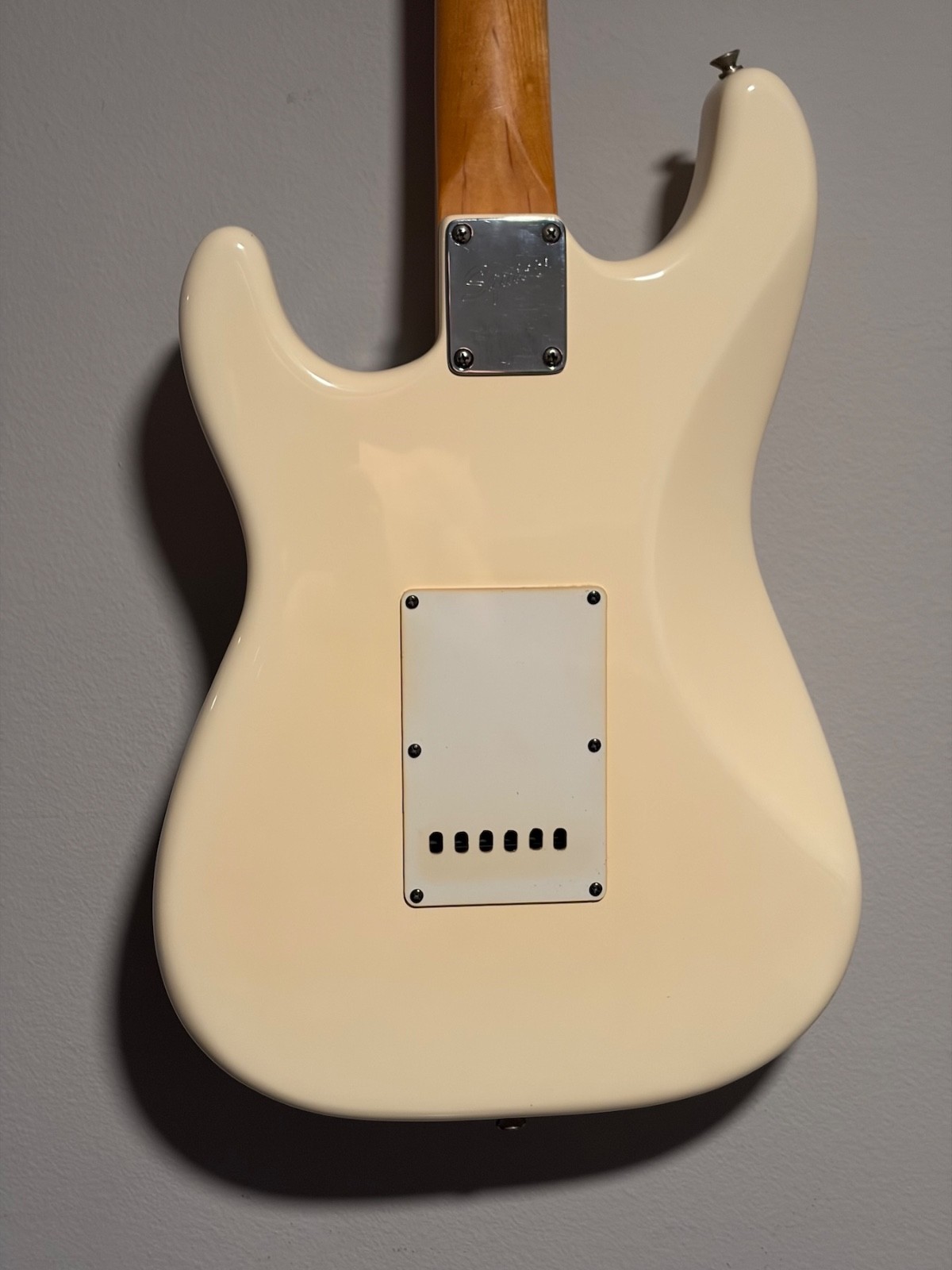 Rare 1989 Fender Squier Stratocaster USA (E9-Series) Aged Olympic White