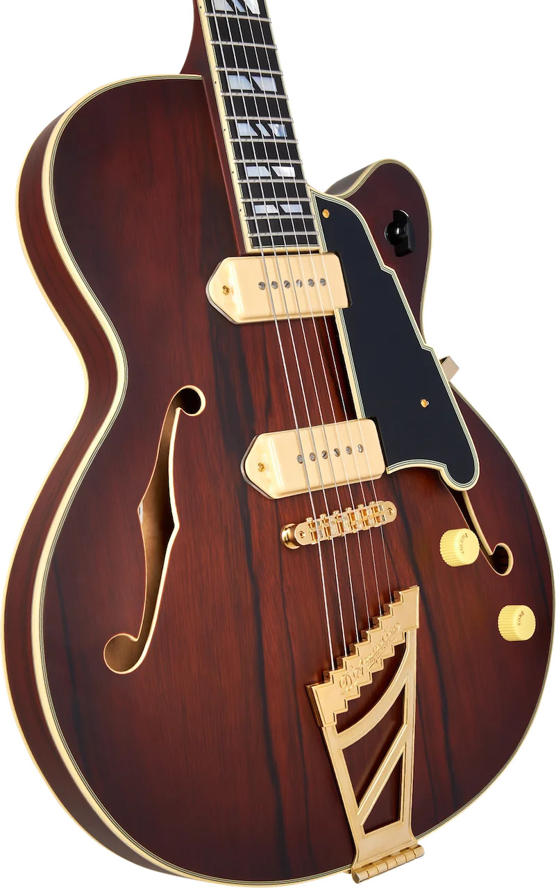 D’Angelico Deluxe 59 Hollowbody Electric Guitar – Satin Brown Burst