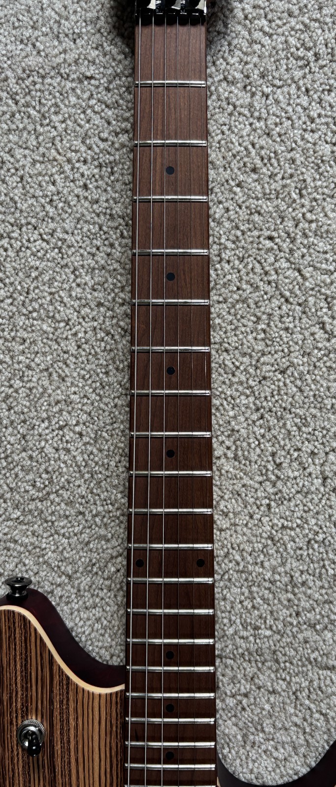 EVH Wolfgang WG Standard Exotic Zebrawood Electric Guitar, Natural Finish