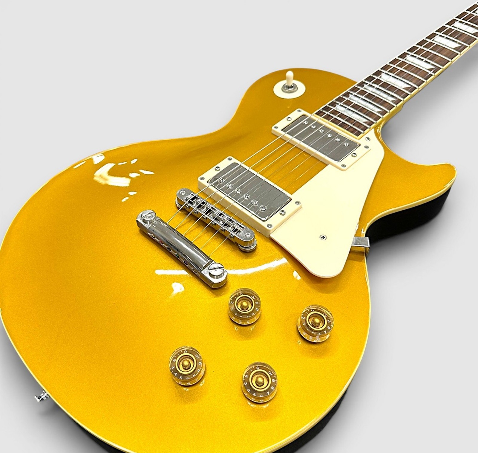 Burny RLG-55 Gold Top Used Maple Top Mahogany Back Body Rosewood Fingerboard