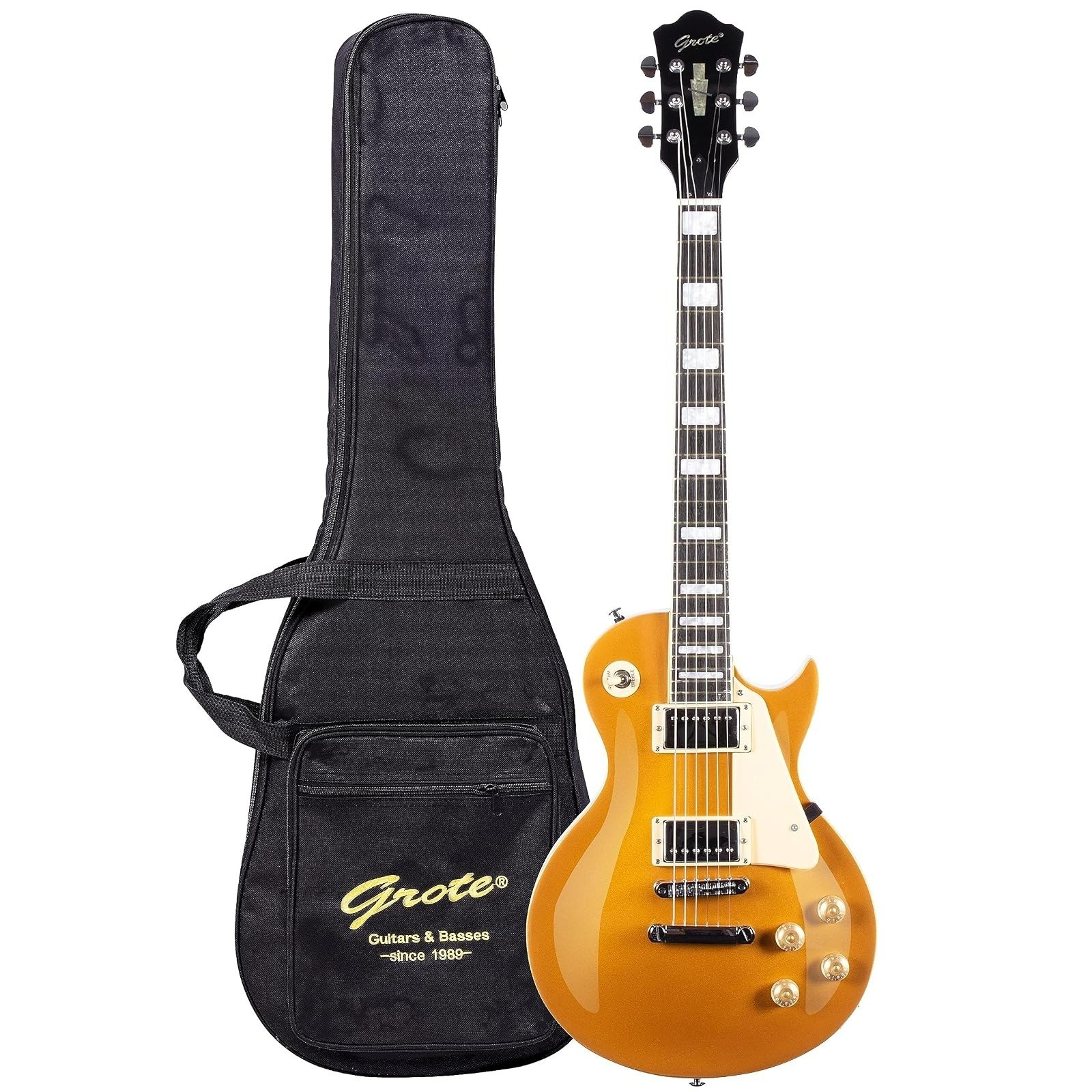 GROTE LPYS-006 Solid Body Electric Guitar with Gigbag – Purple